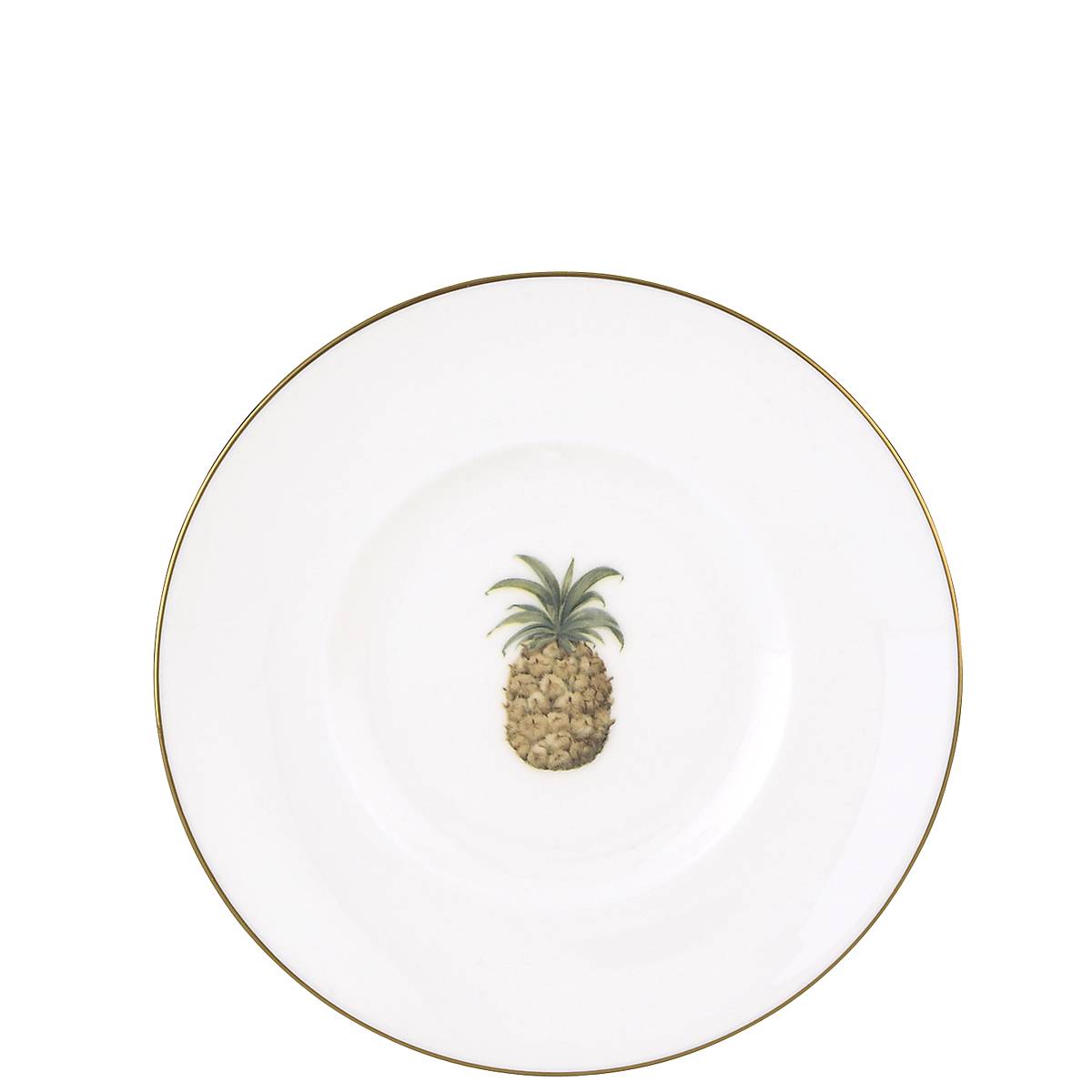 British Colonial Bamboo Dessert Plate with Pineapple Design | Lenox