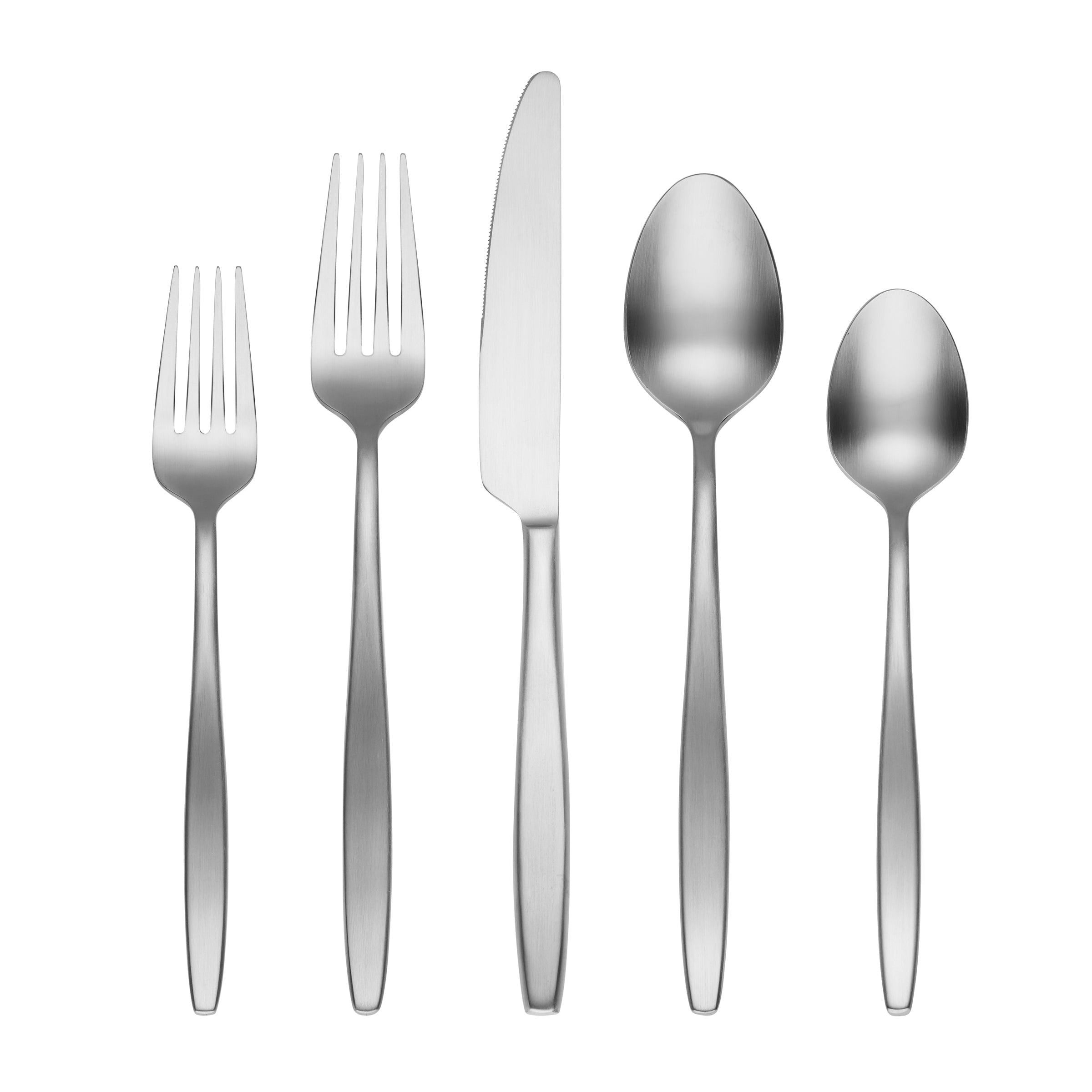 Satin Flatware Set 20-Piece with Slim Handles | Nylah