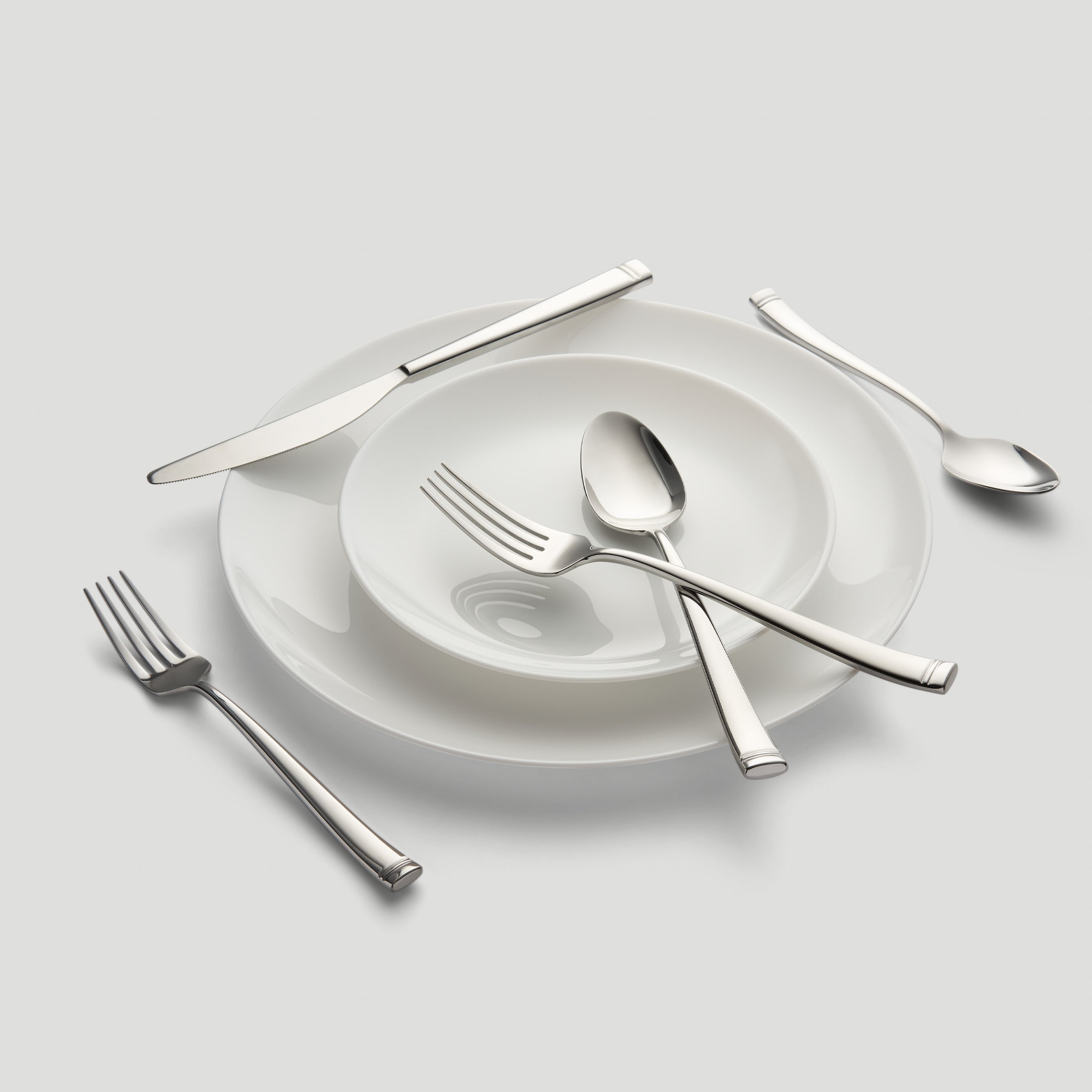 20-Piece Flatware Set with Square Handles | Kingsland Mirror