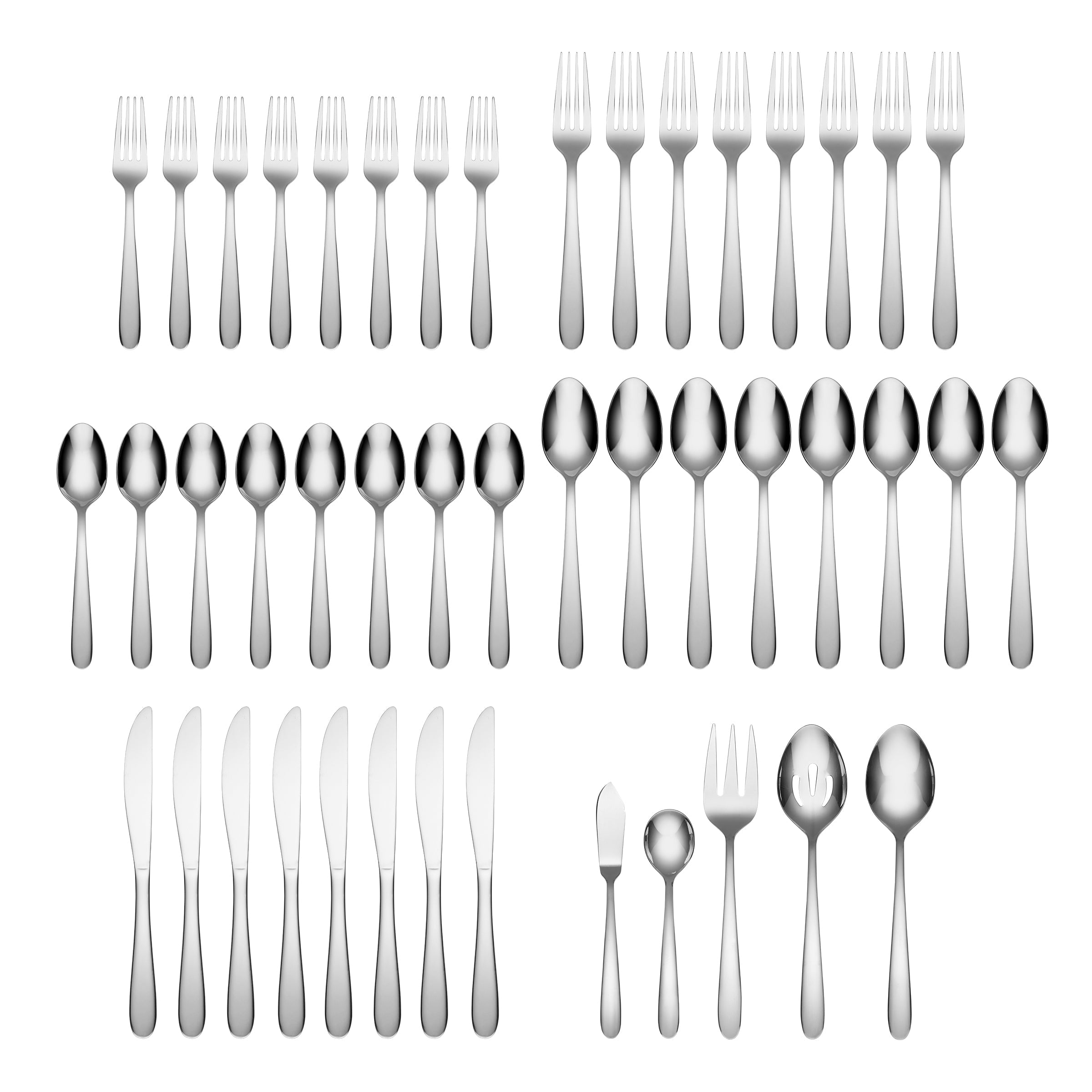 Mirror Finish Flatware Set 45-Piece | Jude