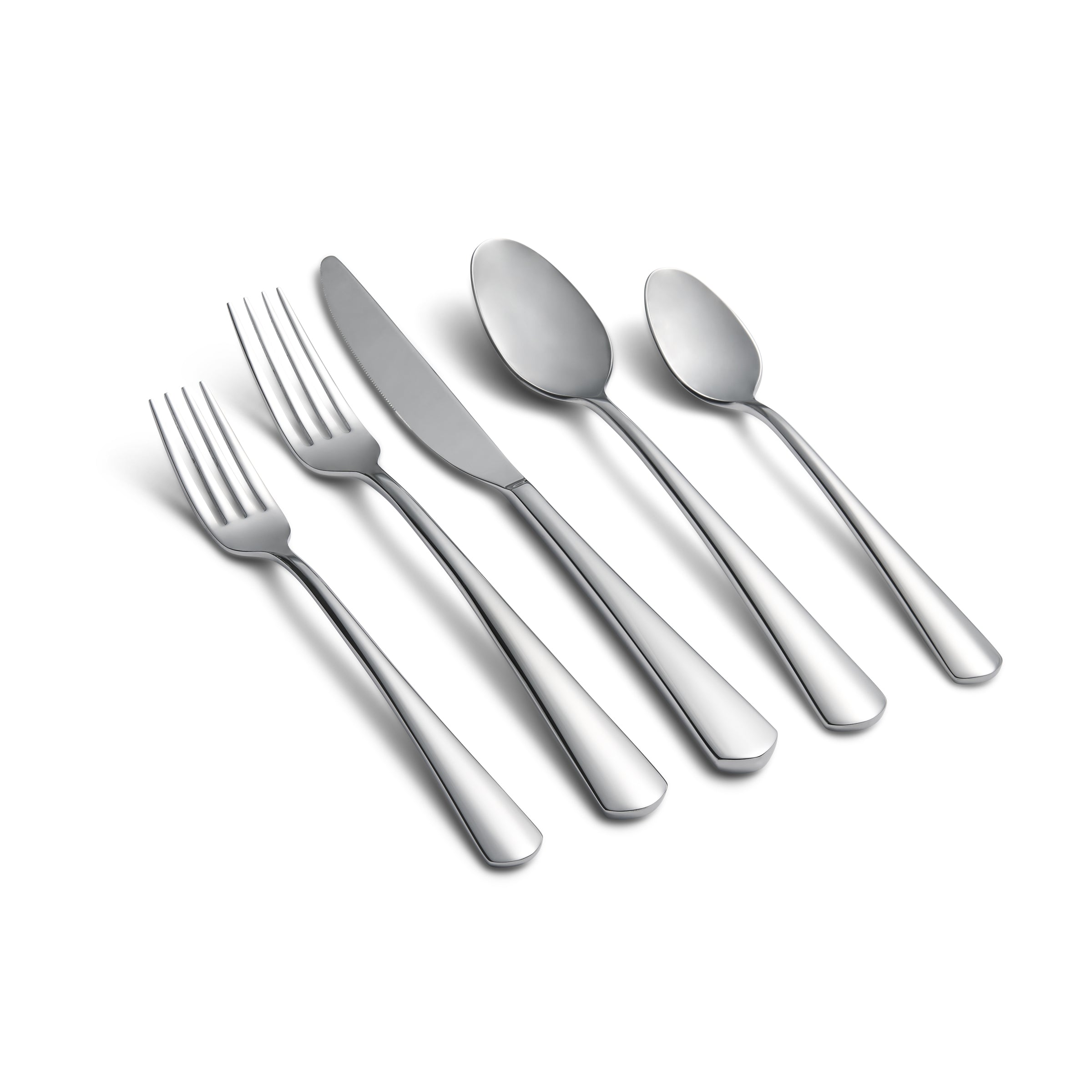 20-Piece Flatware Set with Mirror Finish & Modern Design | Zakiya