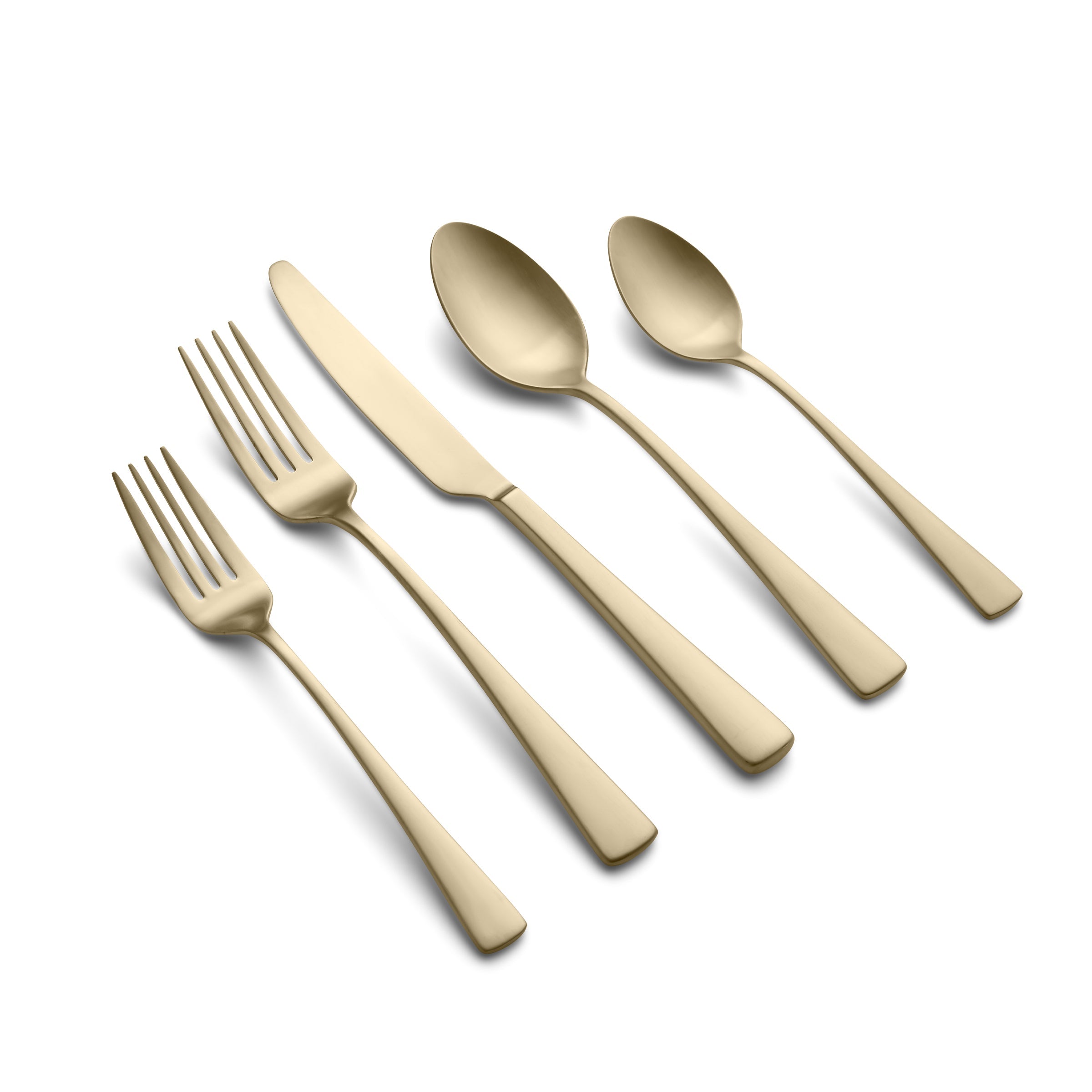Champagne Satin Flatware Set 20-Piece for 4 | Cerys