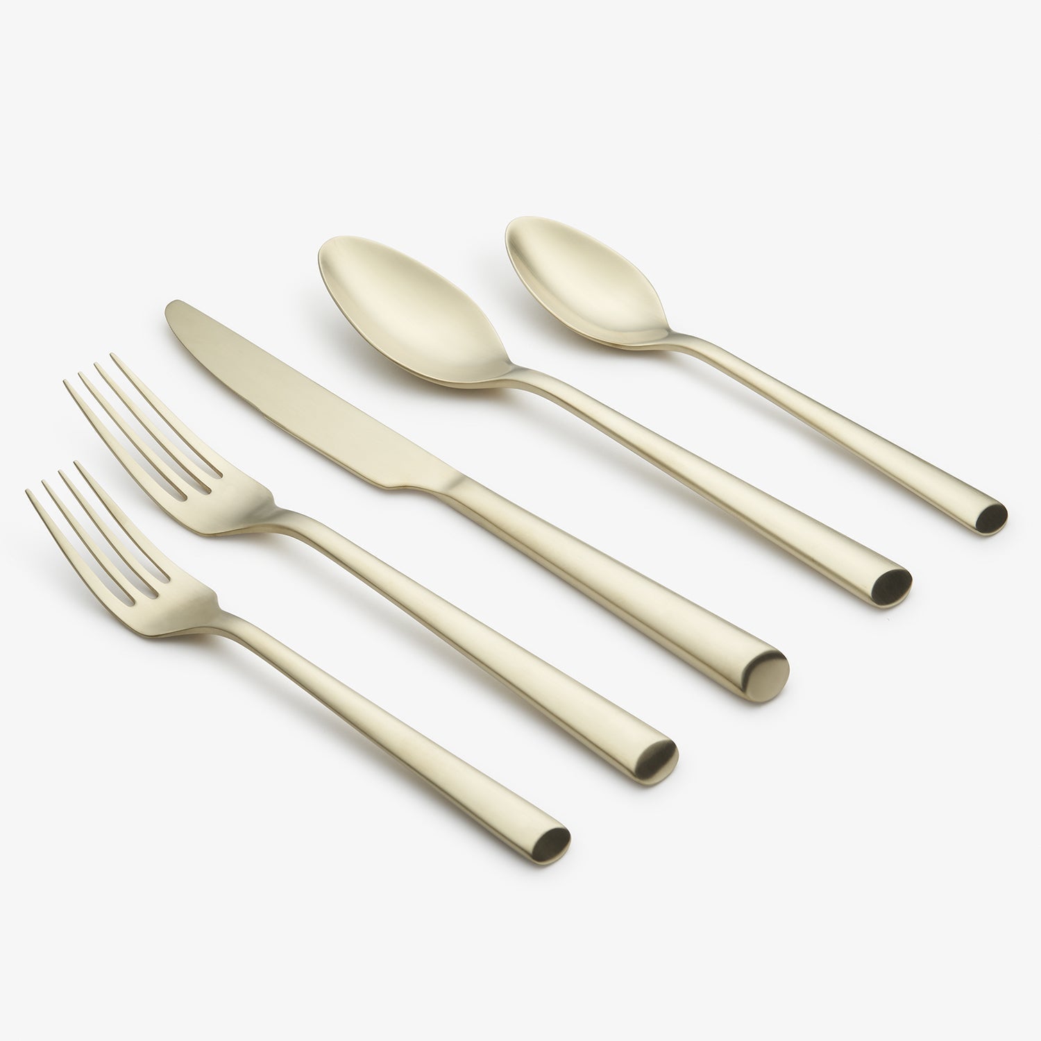 Champagne Gold Flatware Set 20-Piece for 4 | Gilda Satin