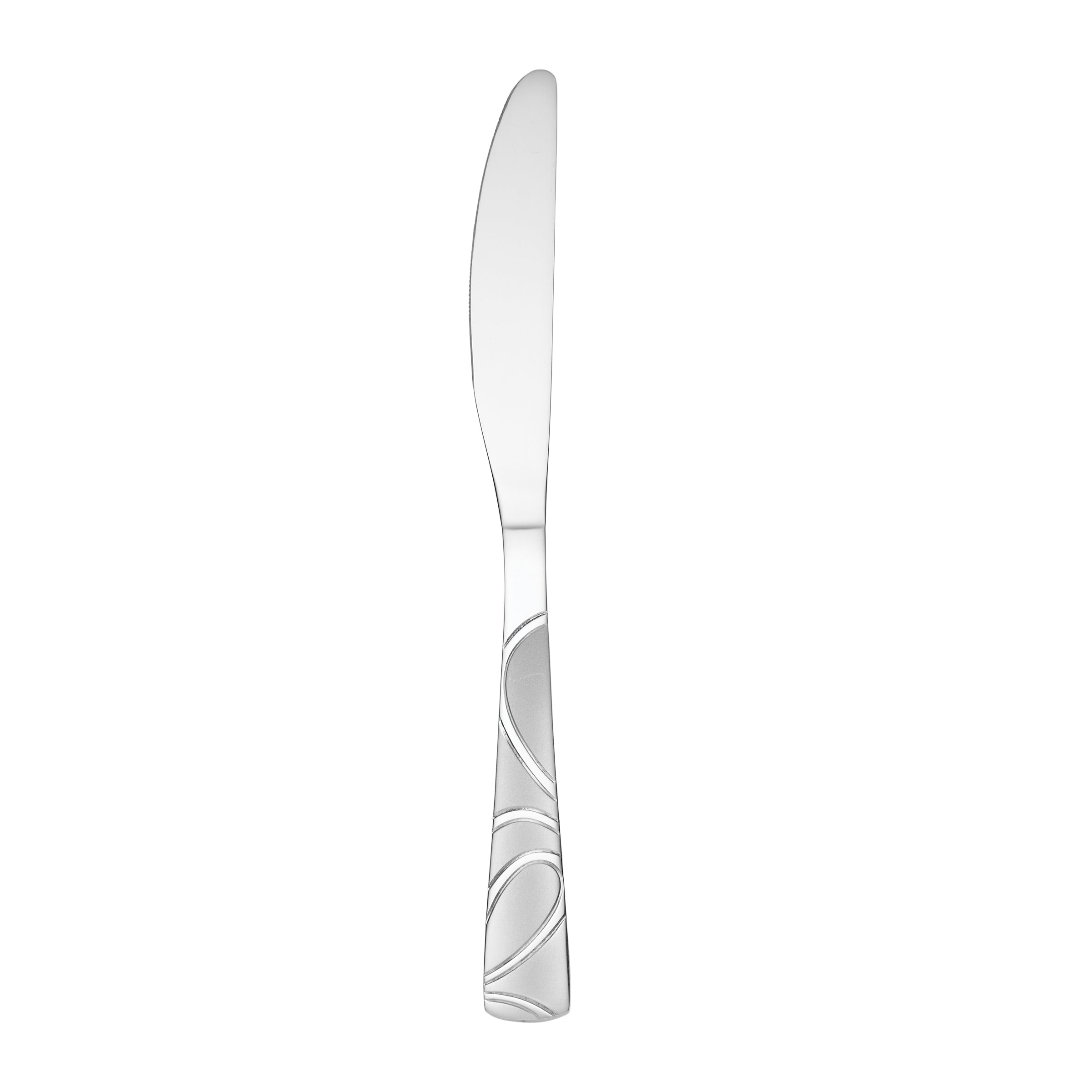 Elegant Dinner Knife with Chrome Accents | Sasha Sand