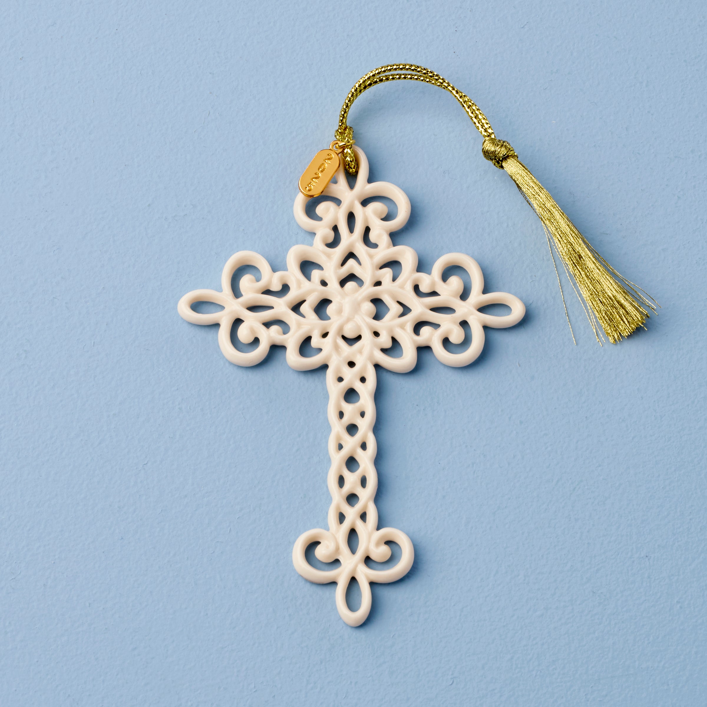 2025 Snow Fantasies Cross Ornament with Intricate Cutout Design | Christmas Tree Decor