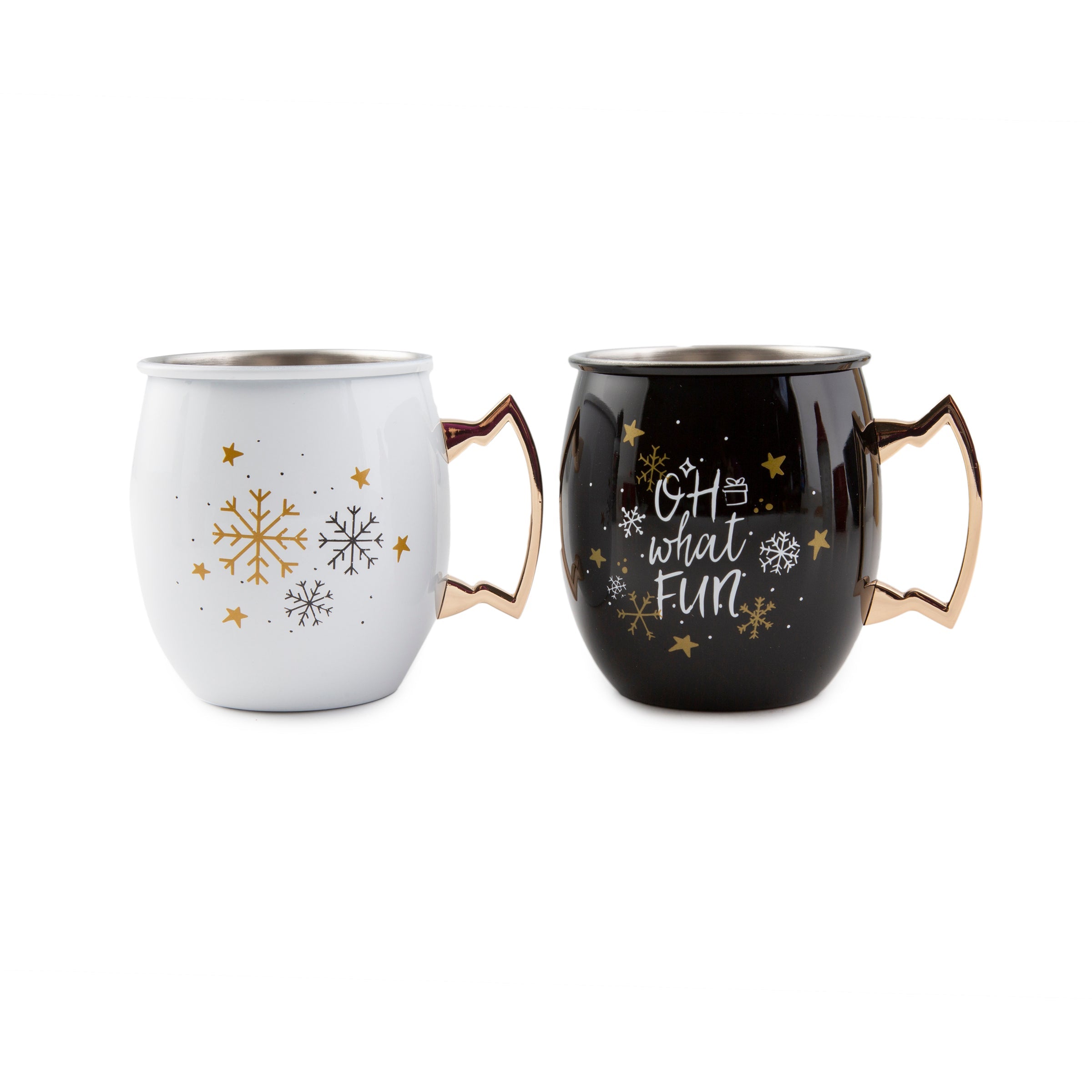 Set of 2 Moscow Mule Mugs for Holidays & Happy Hours | Oh What Fun