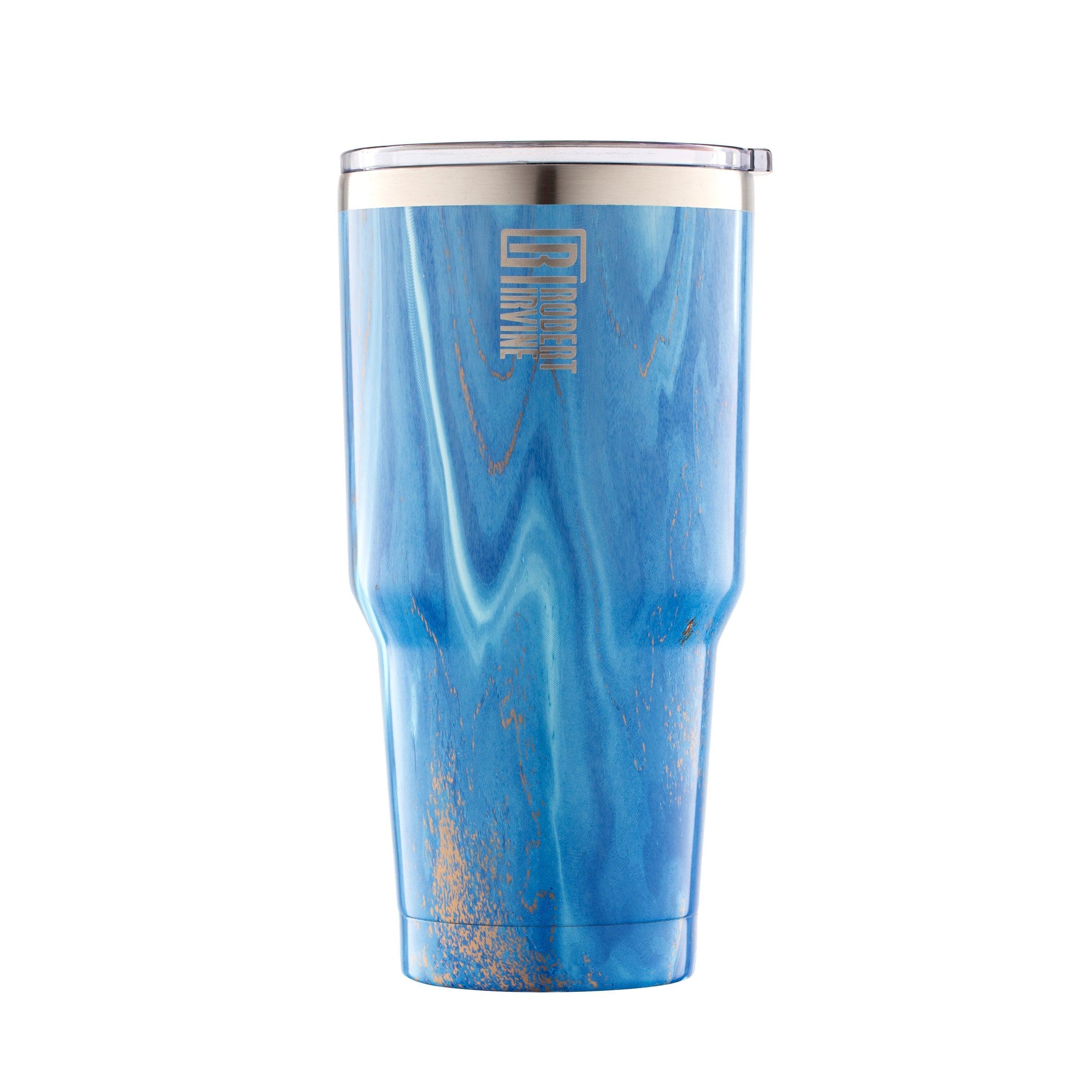 Insulated Stainless Steel Tumbler 30oz with Anti-Spill Lid | Blue Geode