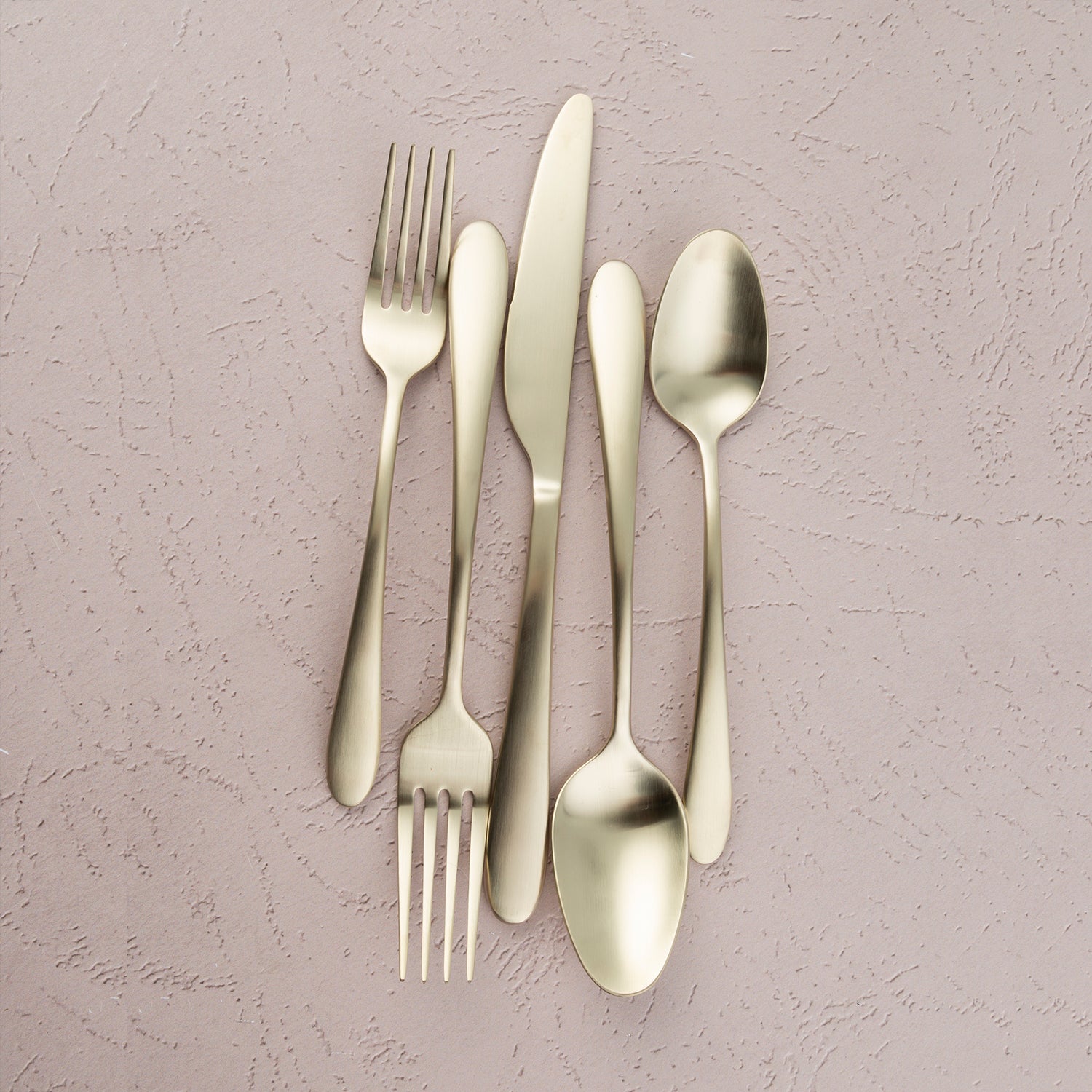 Champagne Gold Flatware Set 20-Piece for 4 | Poet Satin
