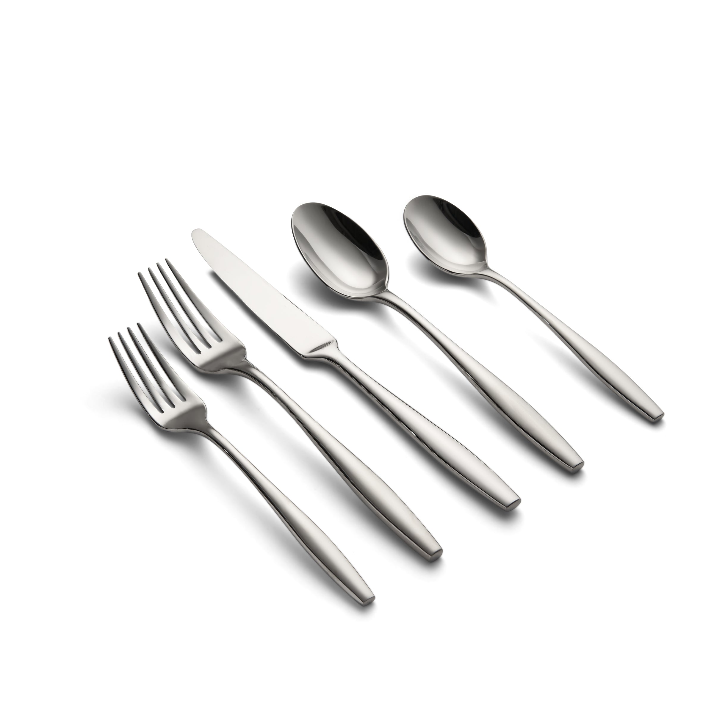 20-Piece Flatware Set in Mirror Finish | Katerina Stainless Steel