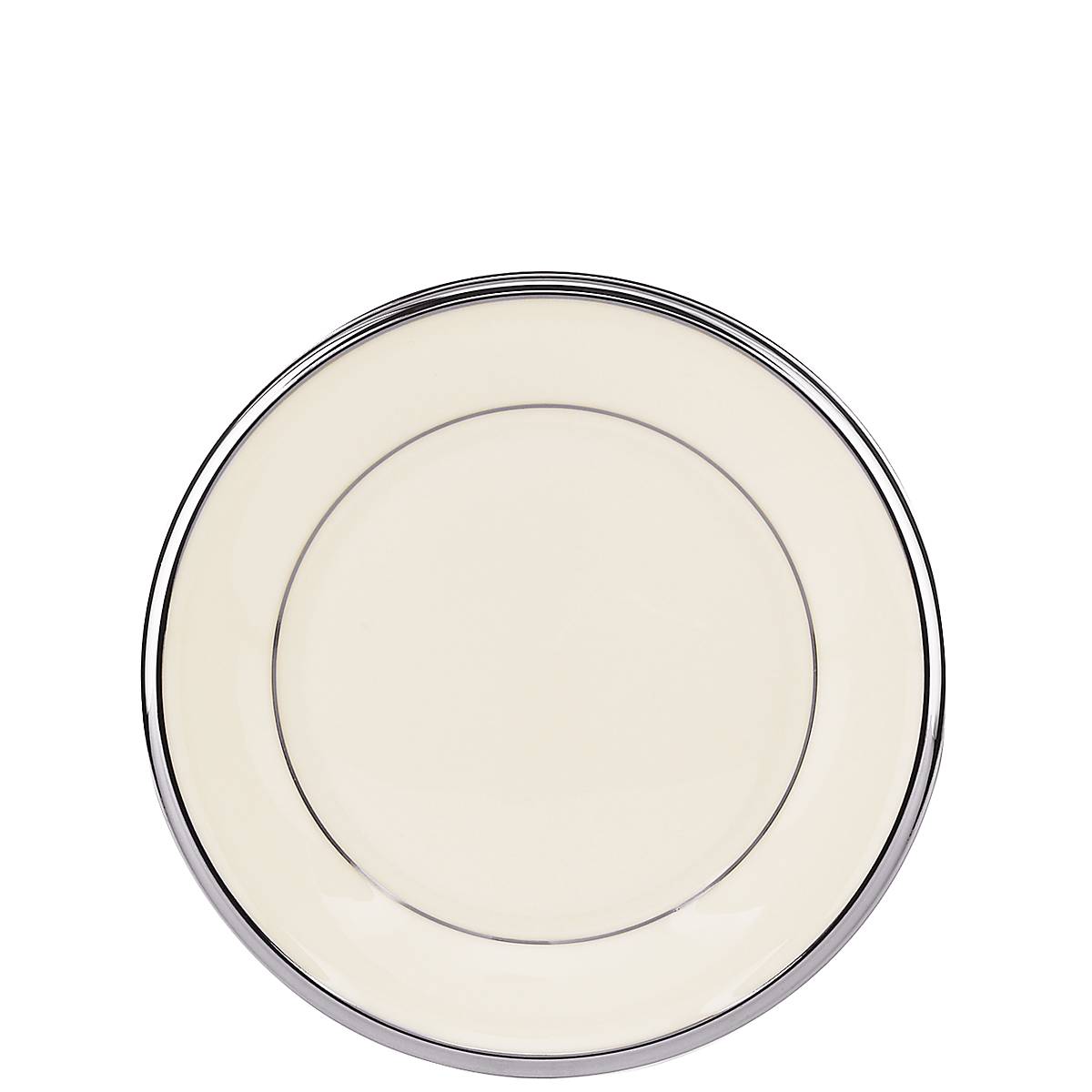 Porcelain Butter Plate with Platinum Trim | Solitaire