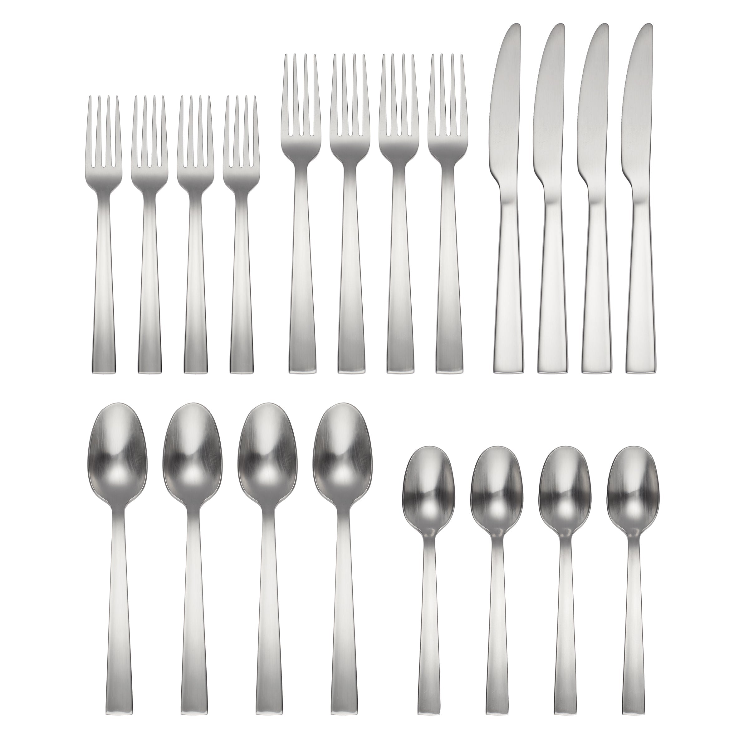 20-Piece Satin Flatware Set for 4 | Rhyme