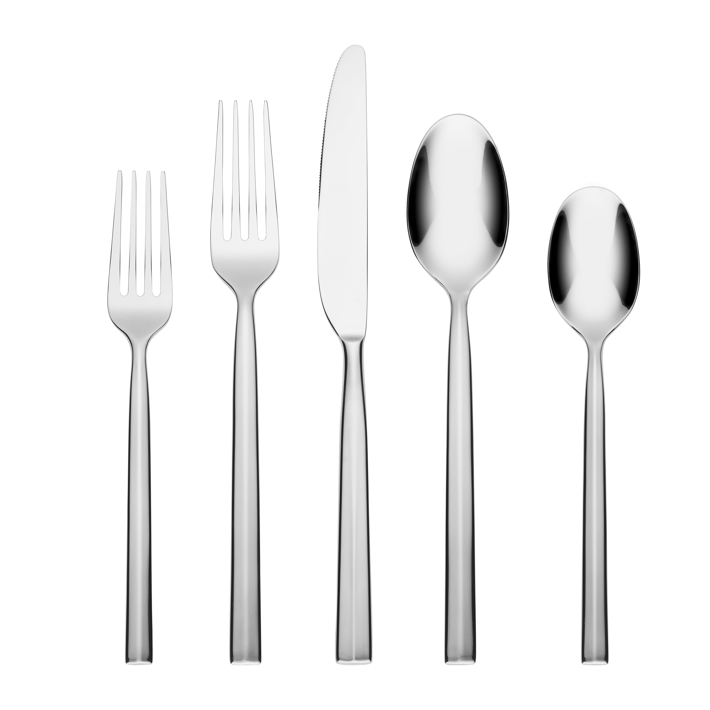 20-Piece Flatware Set with Mirror Finish for Entertaining | Aero