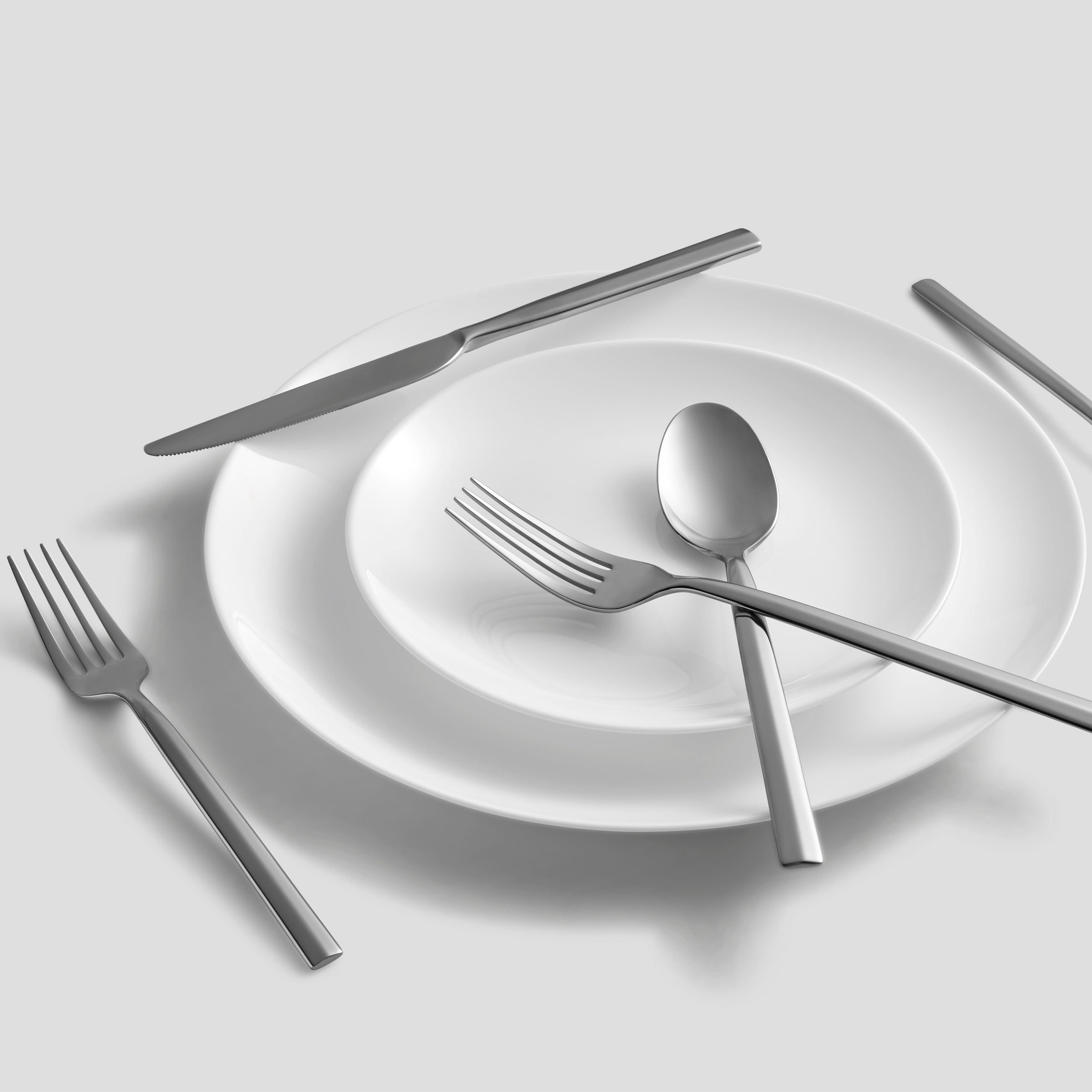 20-Piece Flatware Set with Mirror Finish for Entertaining | Aero