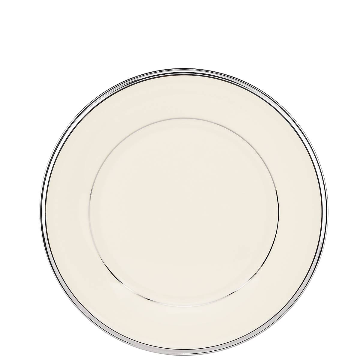 Porcelain Salad Plate with Platinum Trim | Solitaire Collection