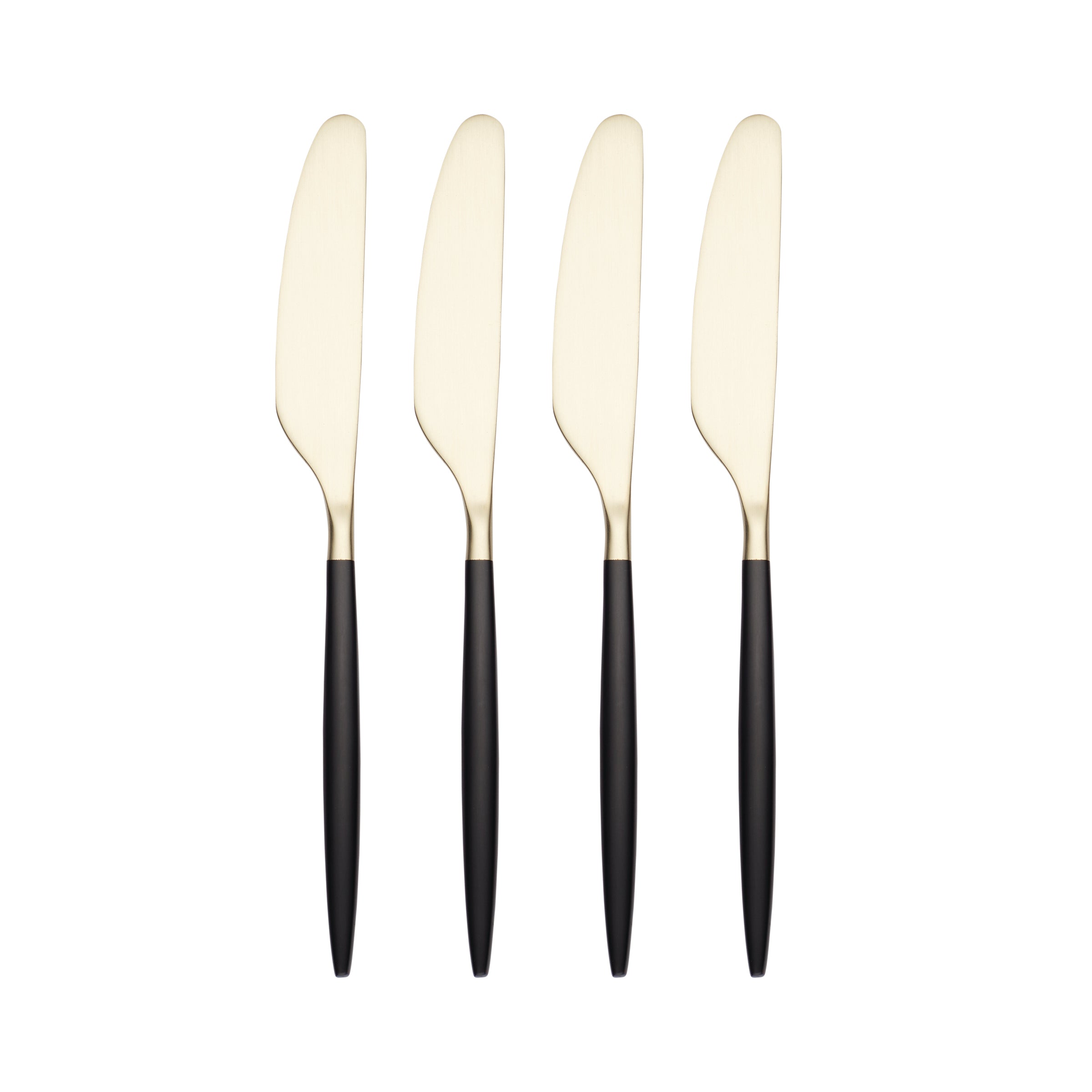 Black & Champagne Gold Spreader Set of 4 for Charcuterie | Gaze