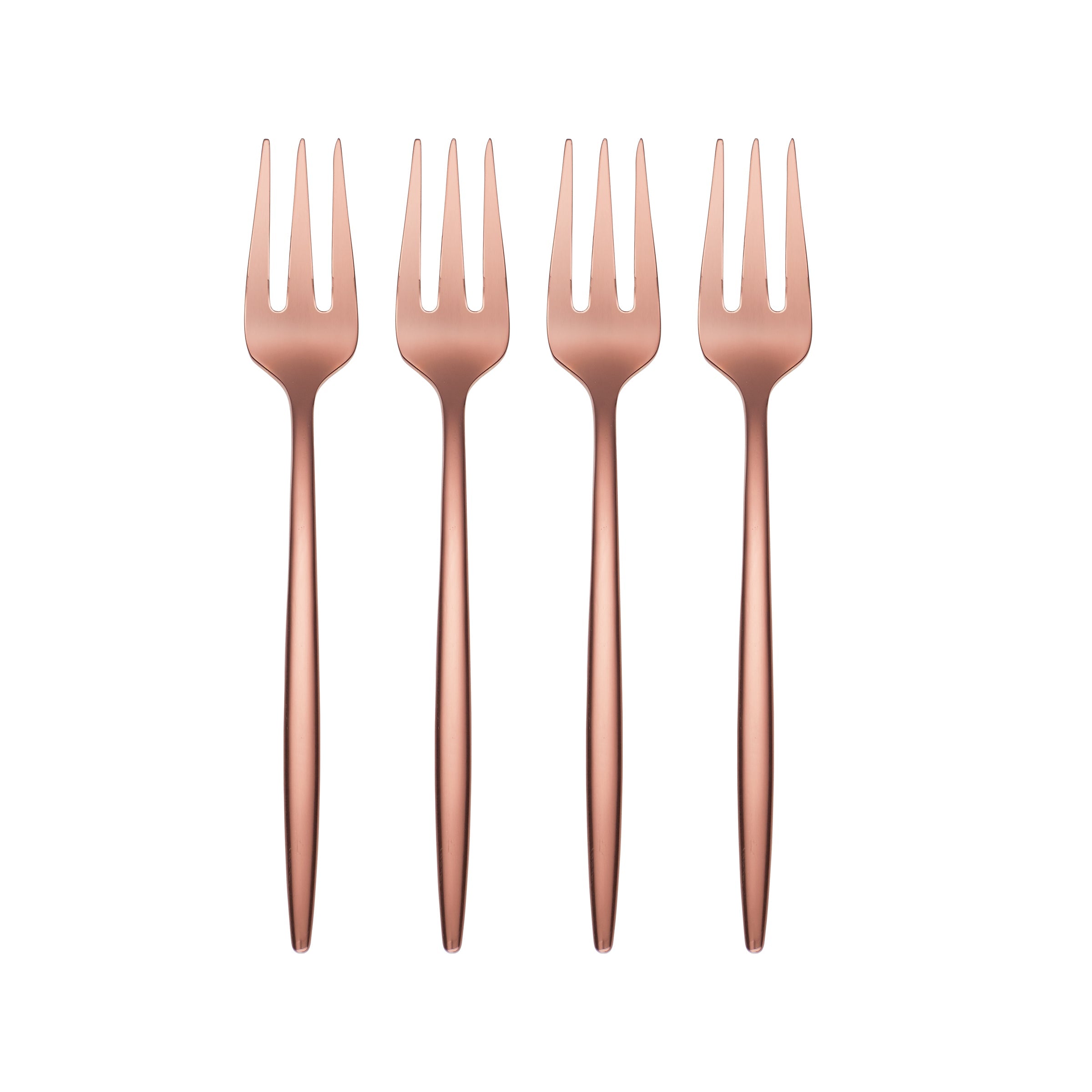 Copper Cocktail Forks Set of 4 - Scandinavian Design | Gaze