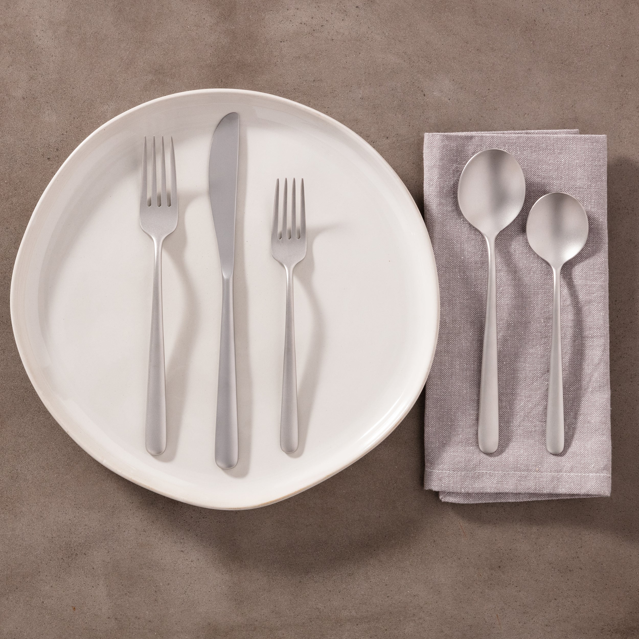 20-Piece Stainless Steel Flatware Set | Lorenn Sand