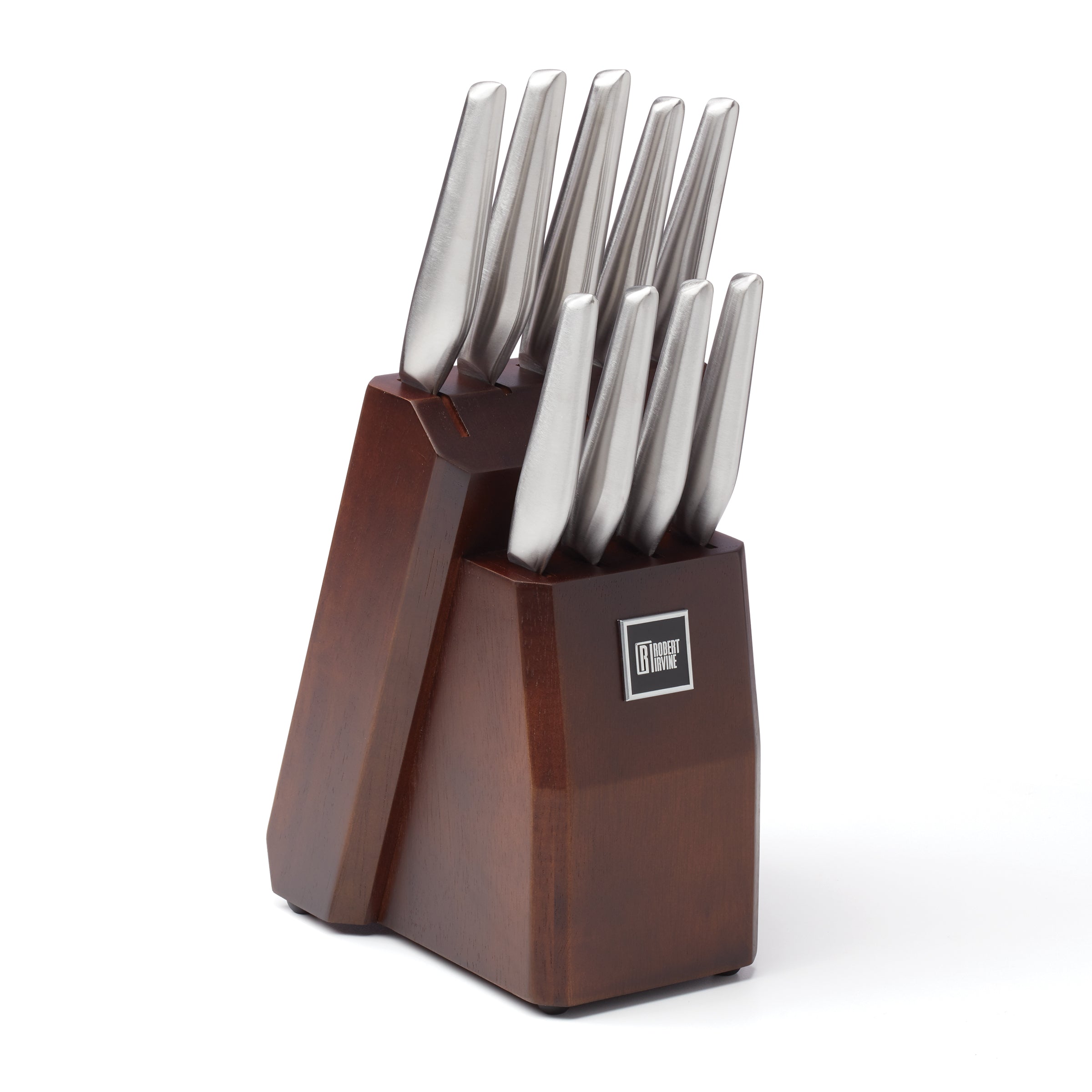 10-Piece Cutlery Block Set with Ergonomic Handles | Robert Irvine