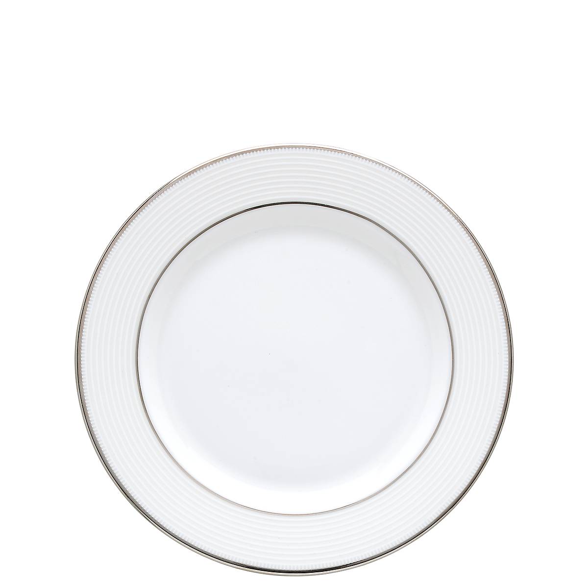Elegant Bone China Bread Plate with Gold Accents | Opal Innocence