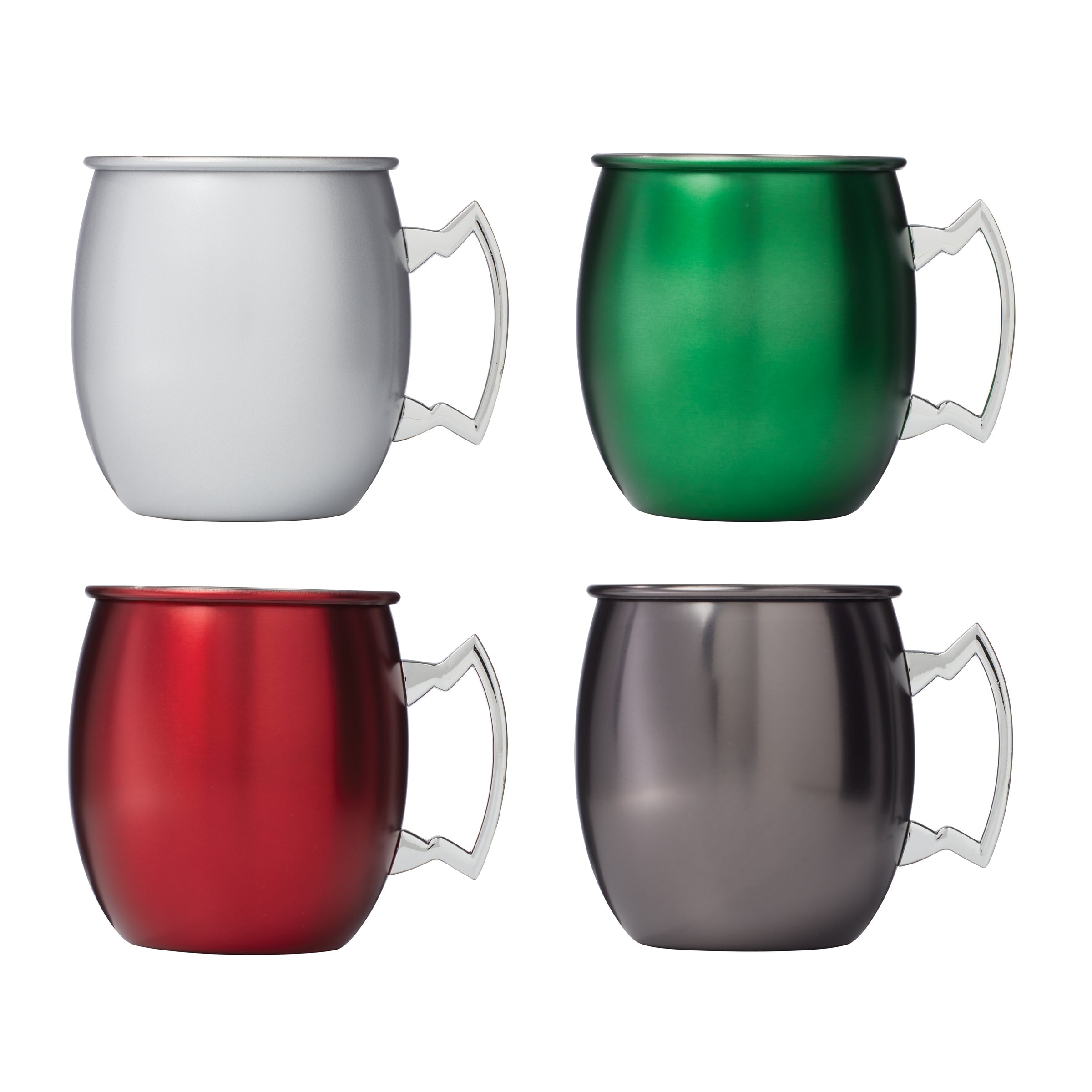 Holiday Moscow Mule Mugs Set of 4 - Festive Copper Cups