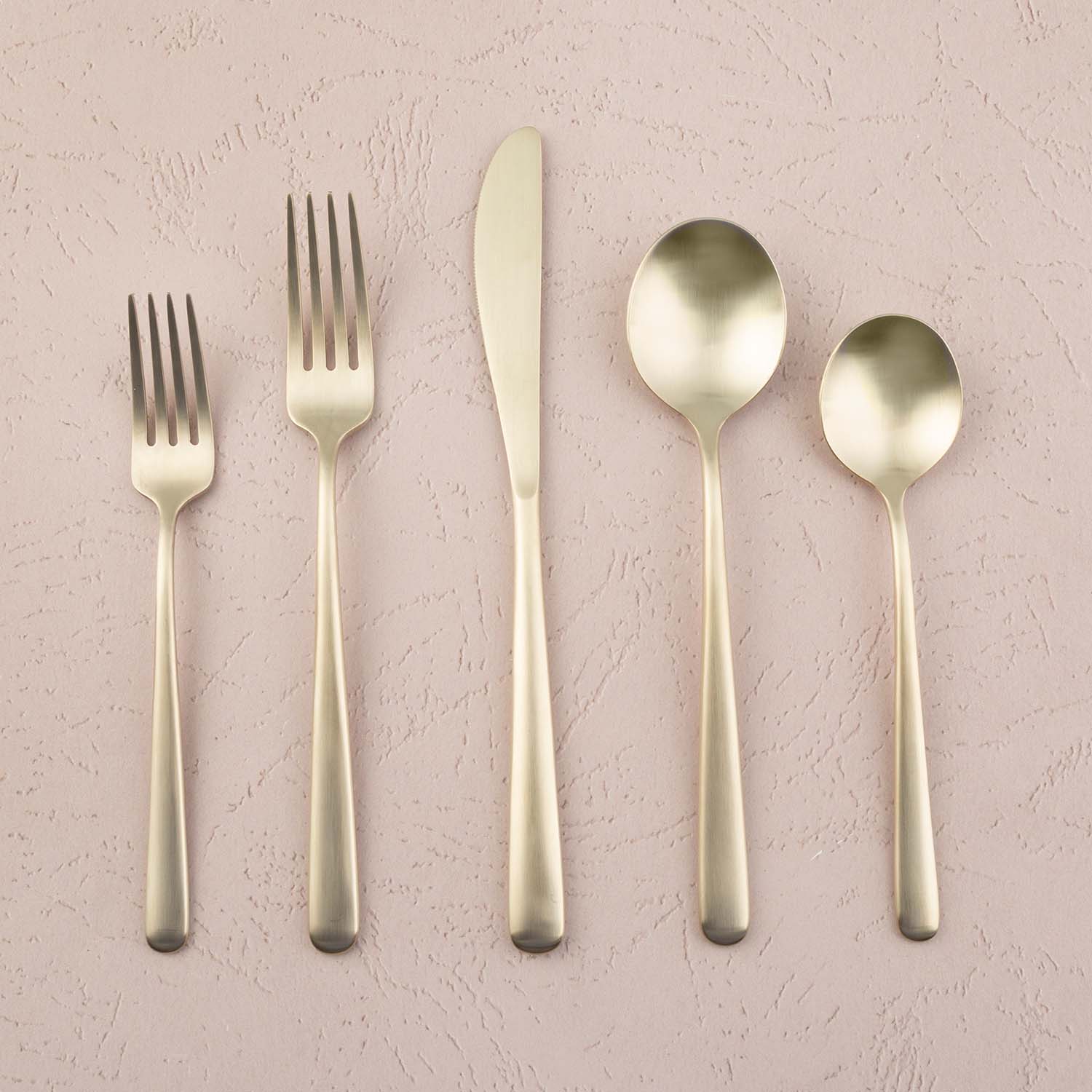 Champagne Gold Flatware Set 20-Piece for 4 | Lorenn