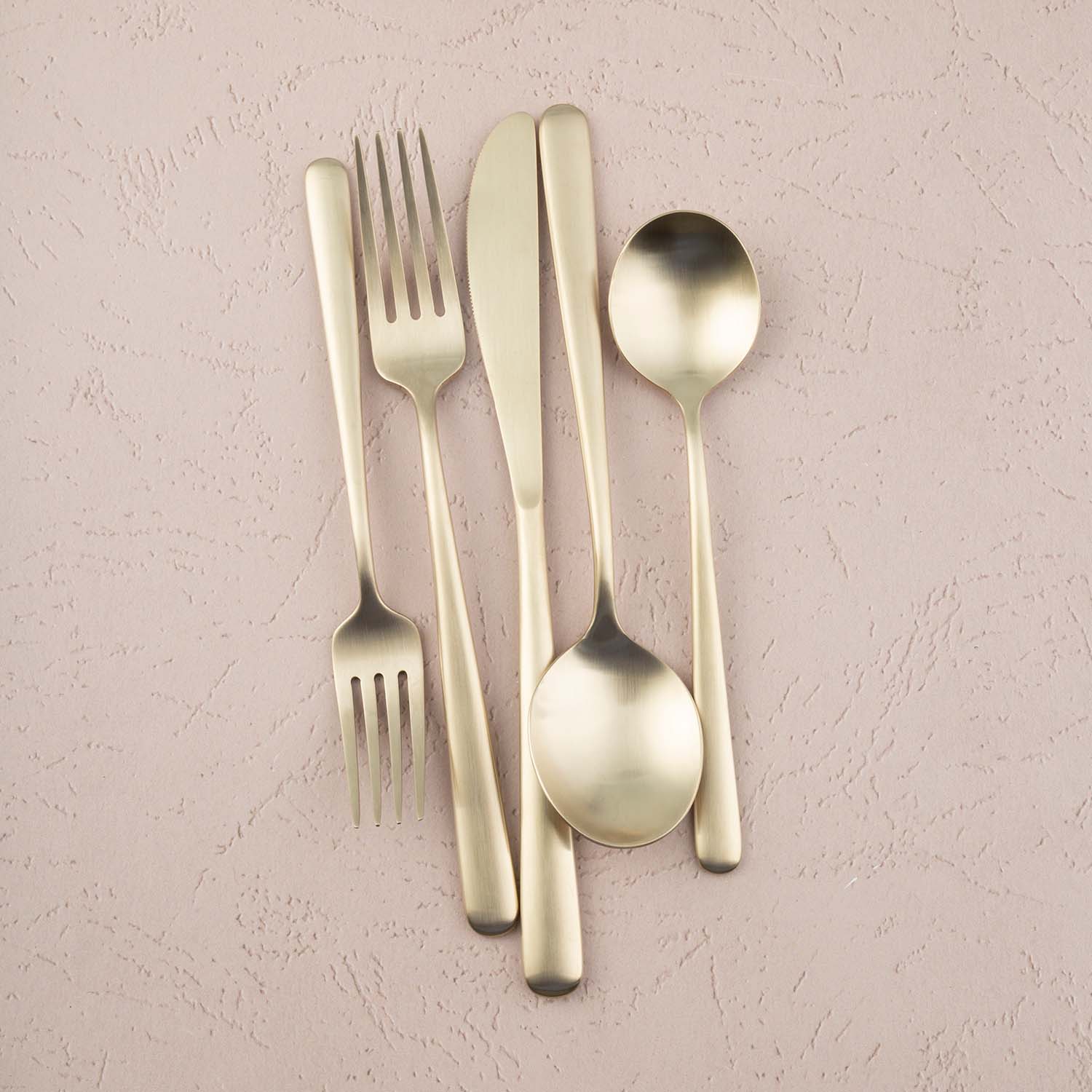 Champagne Gold Flatware Set 20-Piece for 4 | Lorenn