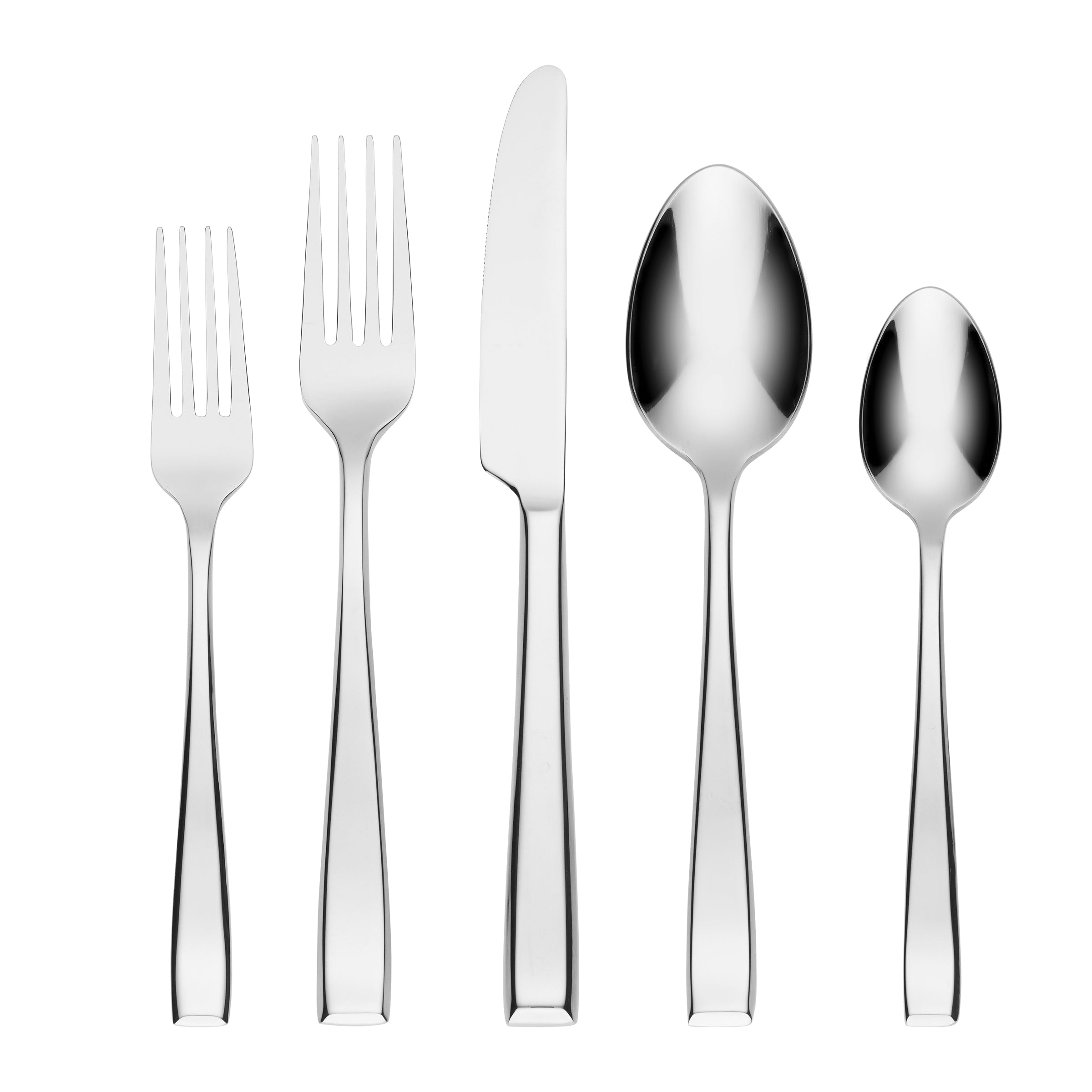 20 Piece Flatware Set - Sleek Modern Silverware for 4 | Samira