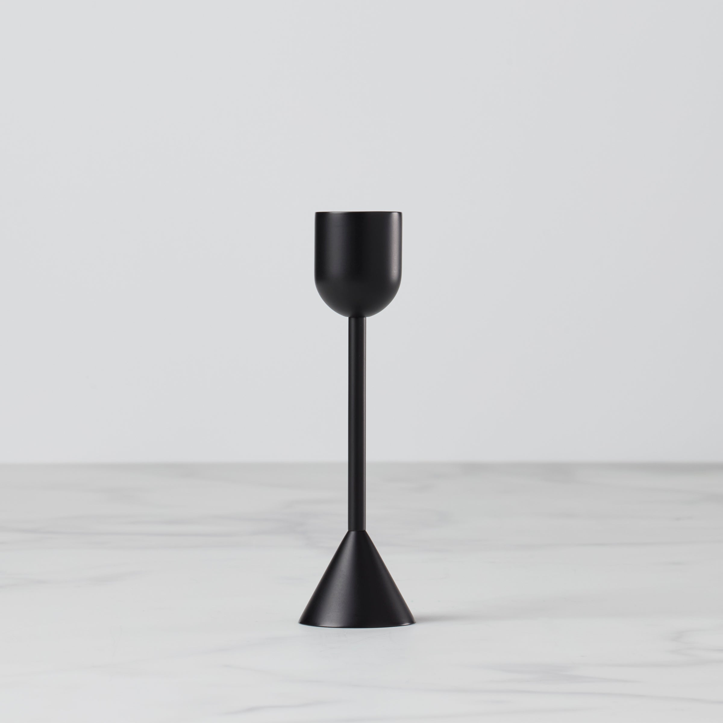 Reversible Brass Candle Holder for Elegant Table Settings | Onyx