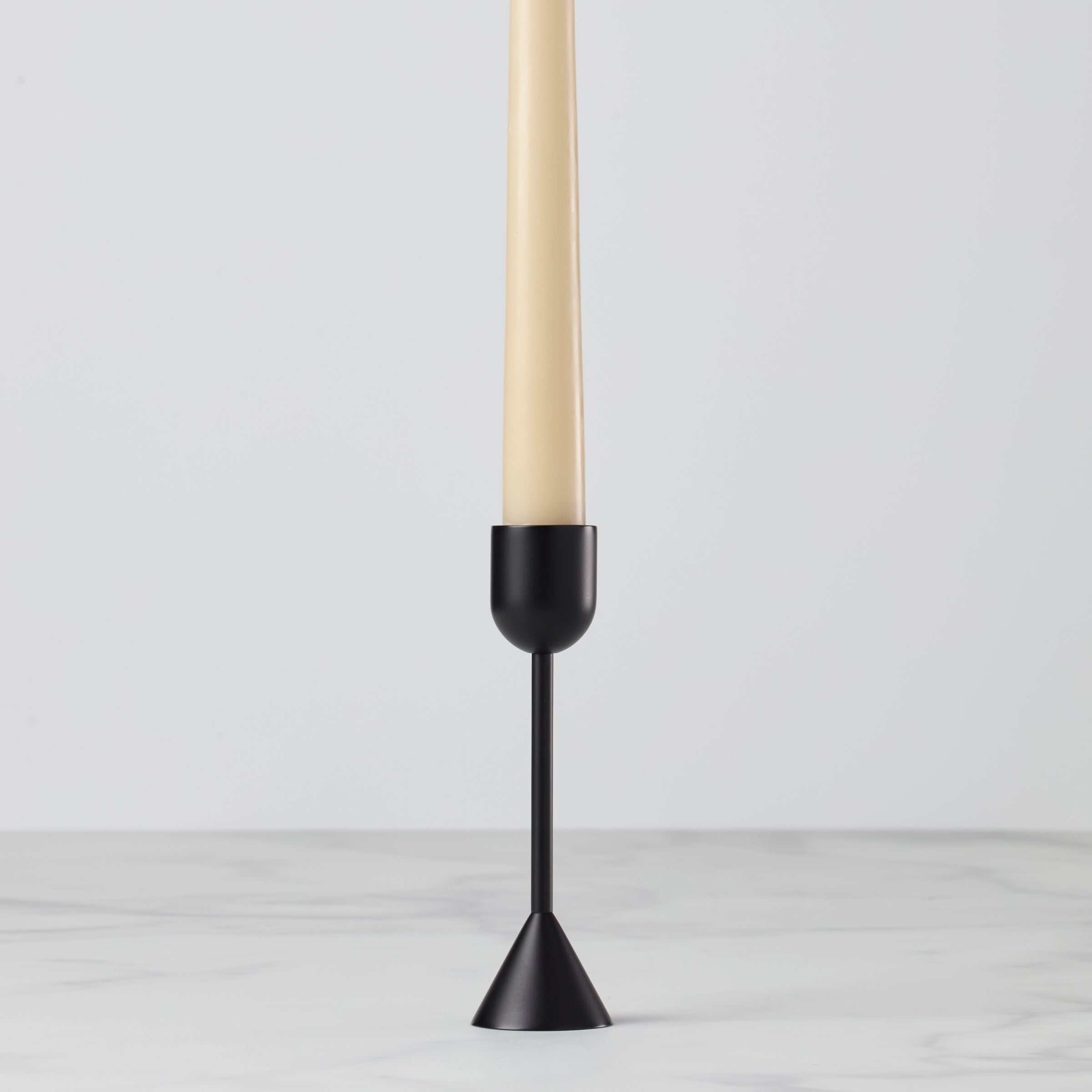 Reversible Brass Candle Holder for Elegant Table Settings | Onyx