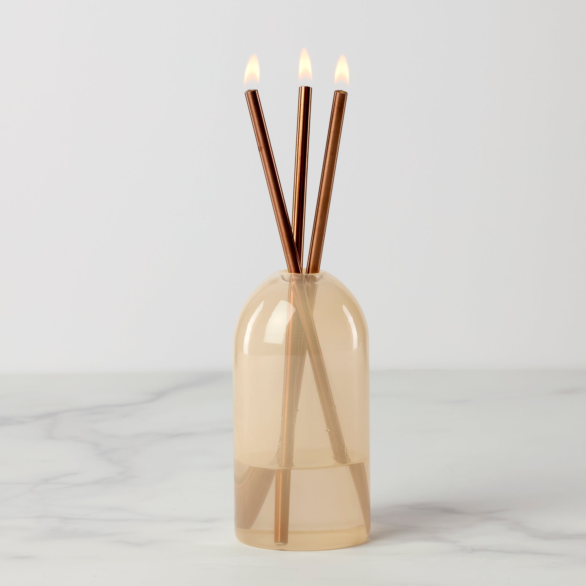 Everlasting Oil Candle - No Melt, Unscented | Wylie Signature Pampas