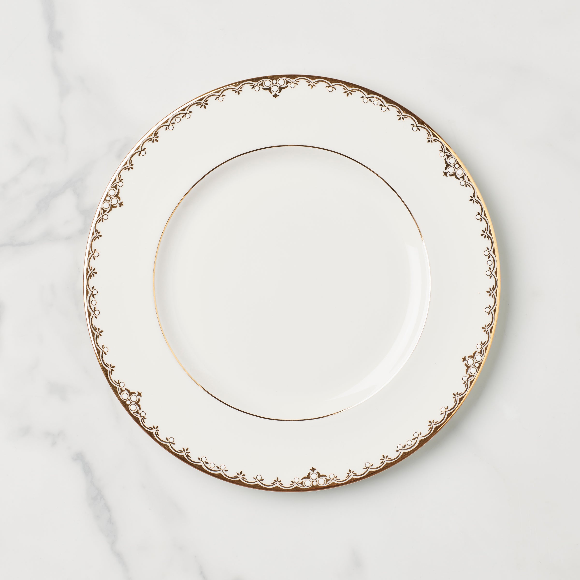 Porcelain Accent Plate with 24K Gold Border | Federal Gold
