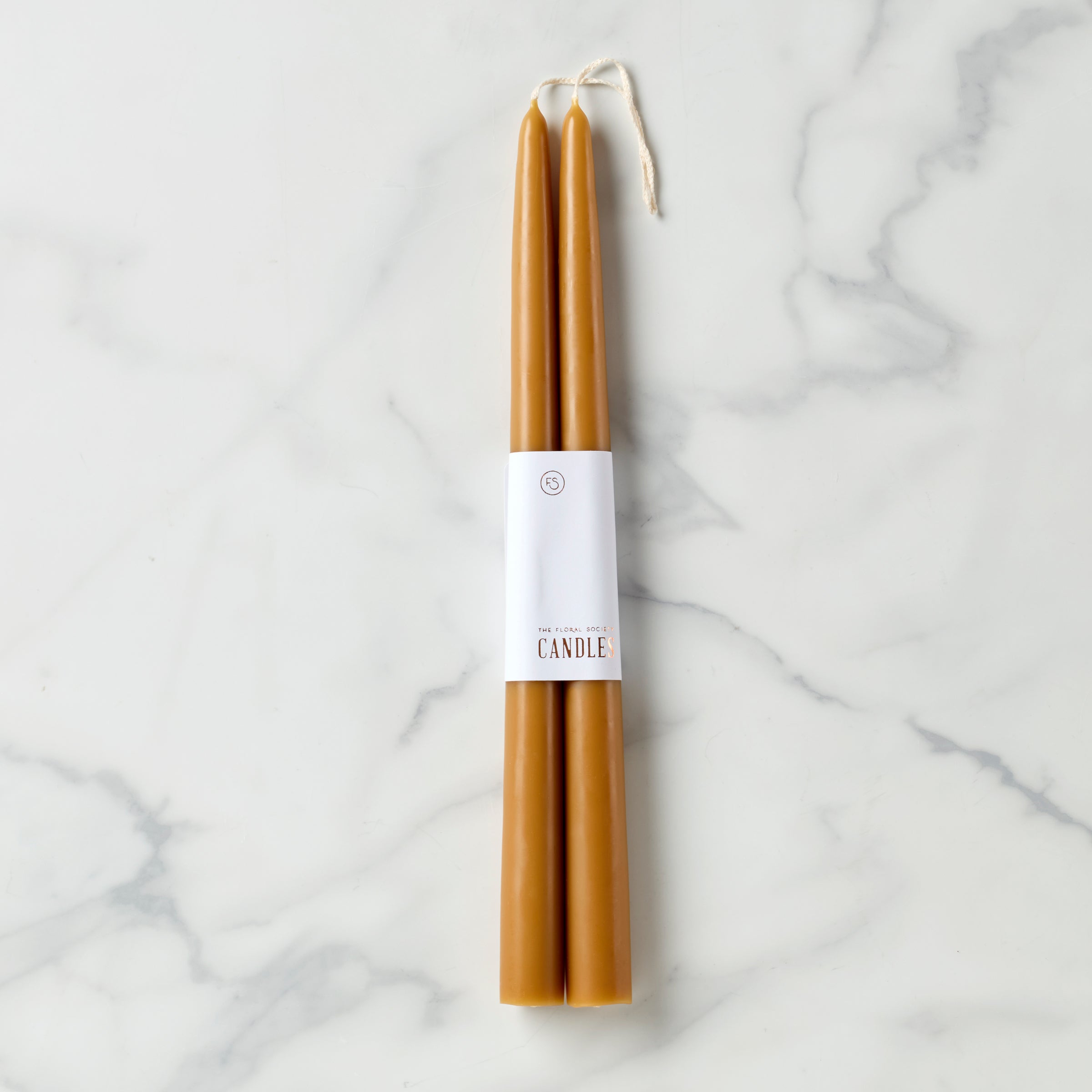 Hand-Dipped 12" Taper Candles Pair for Home Decor | Miel