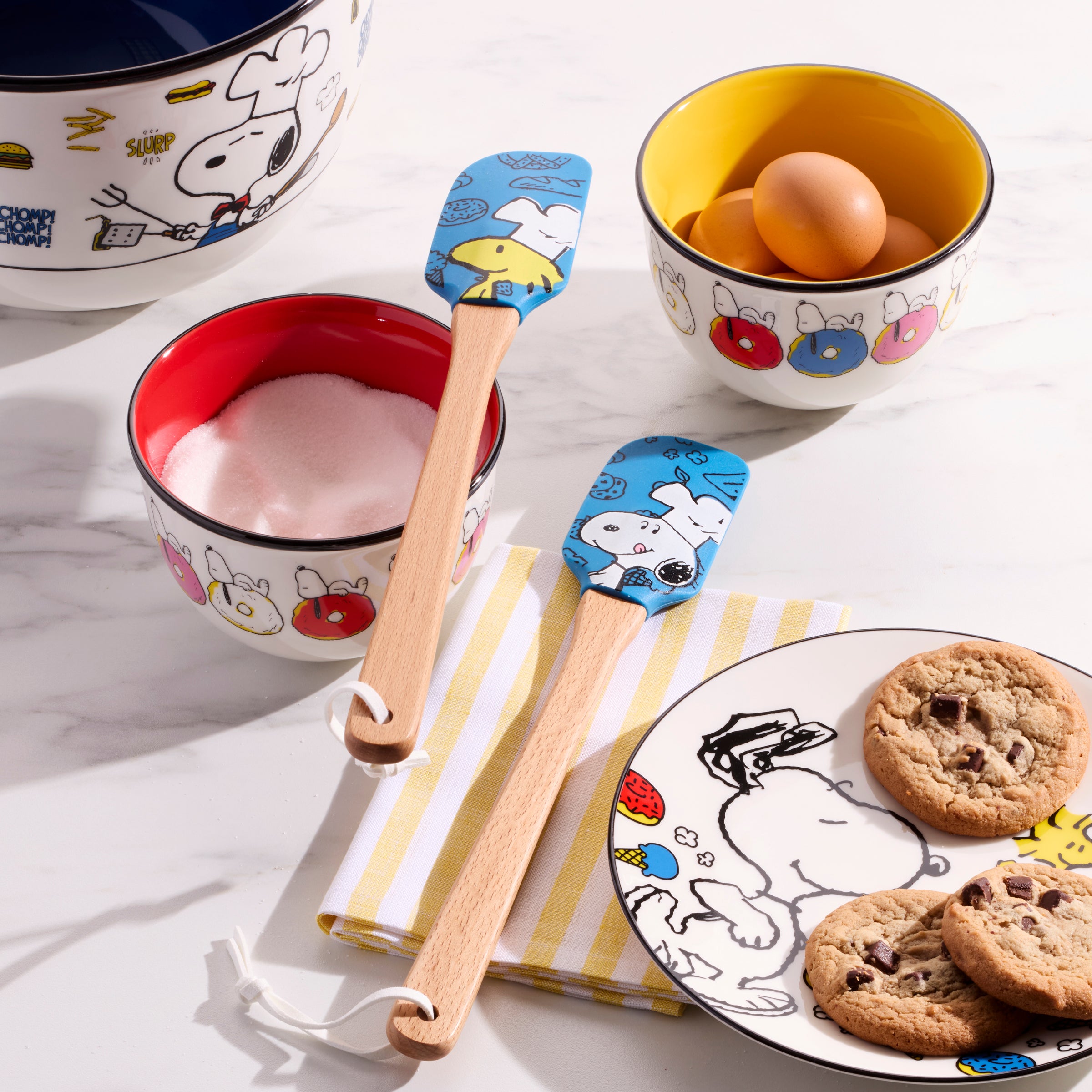 Chef Snoopy Spatula Set - 2-Piece Blue Kitchen Utensils | Peanuts