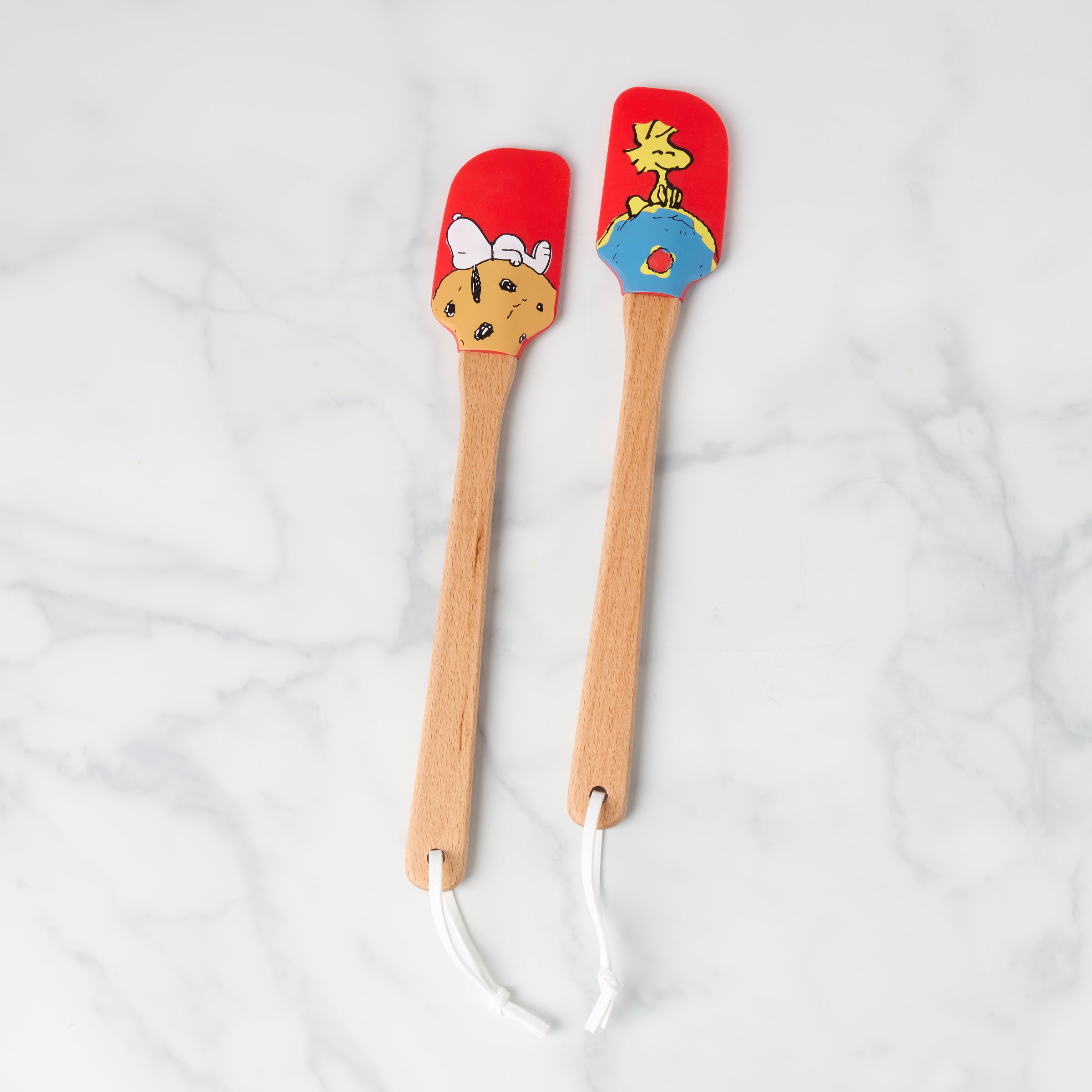 Red Spatula Set with Chef Snoopy Design | 2-Piece Kitchen Utensils