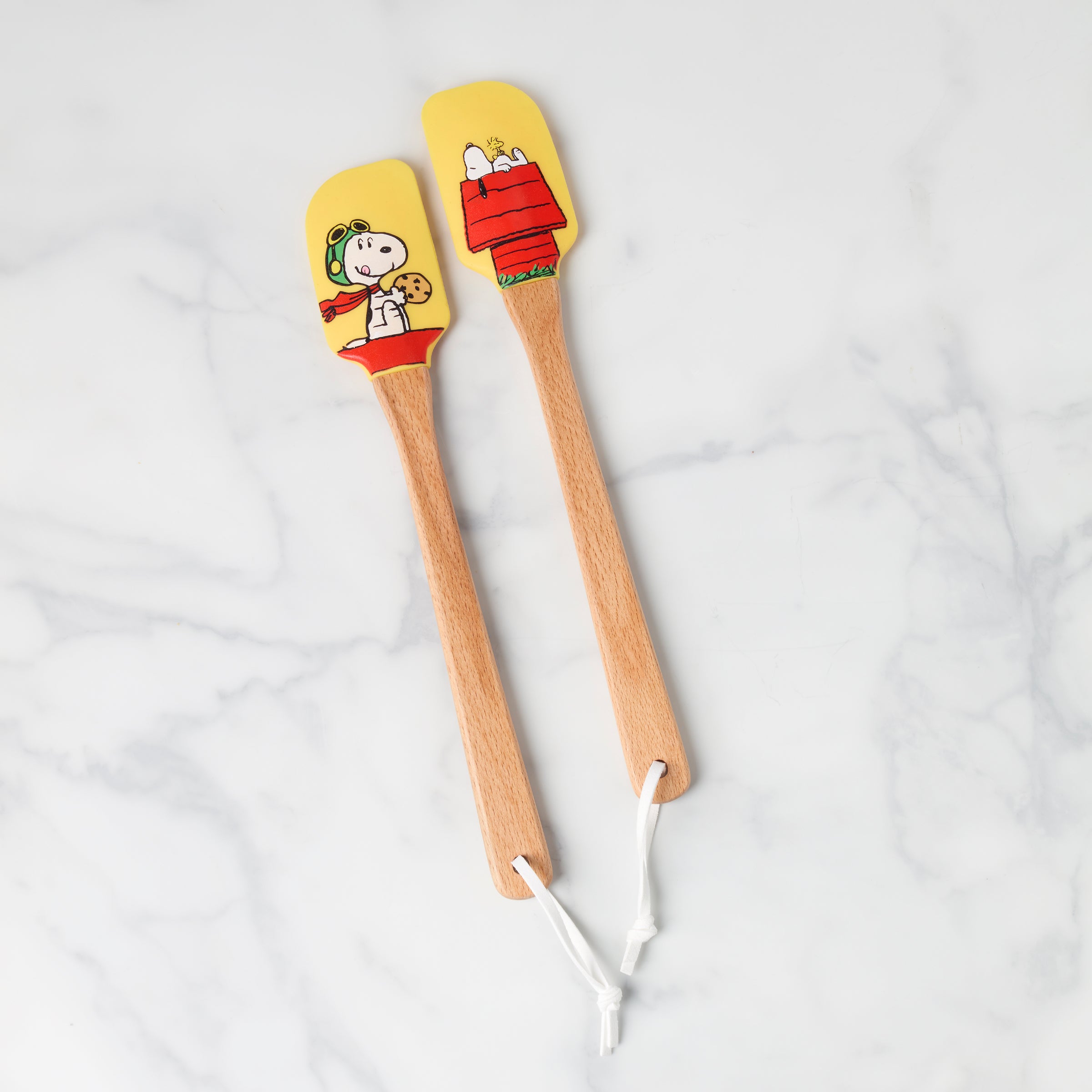Yellow Spatulas Set of 2 - Chef Snoopy Kitchen Utensils
