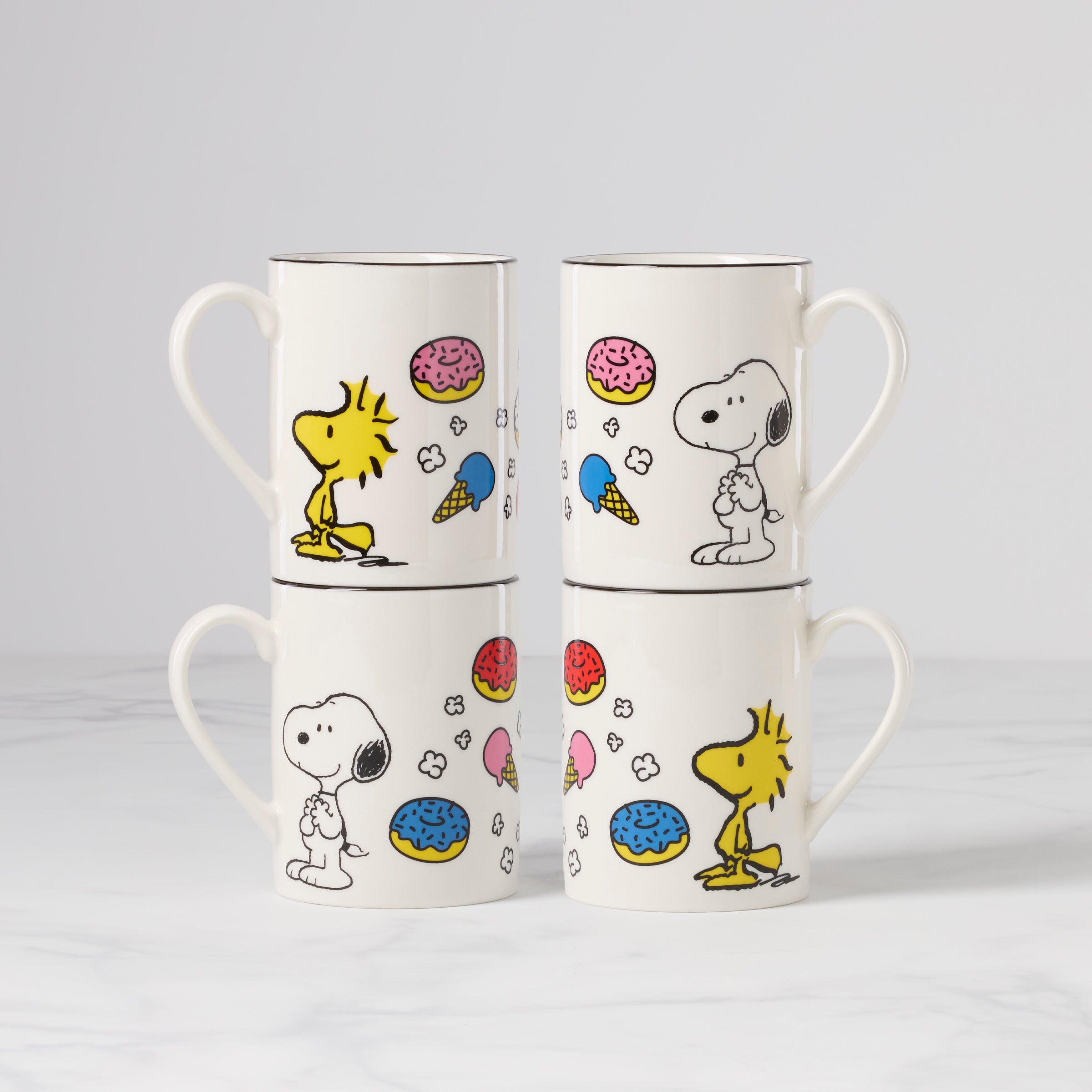 Chef Snoopy Coffee Mugs Set of 4 | Peanuts Collection