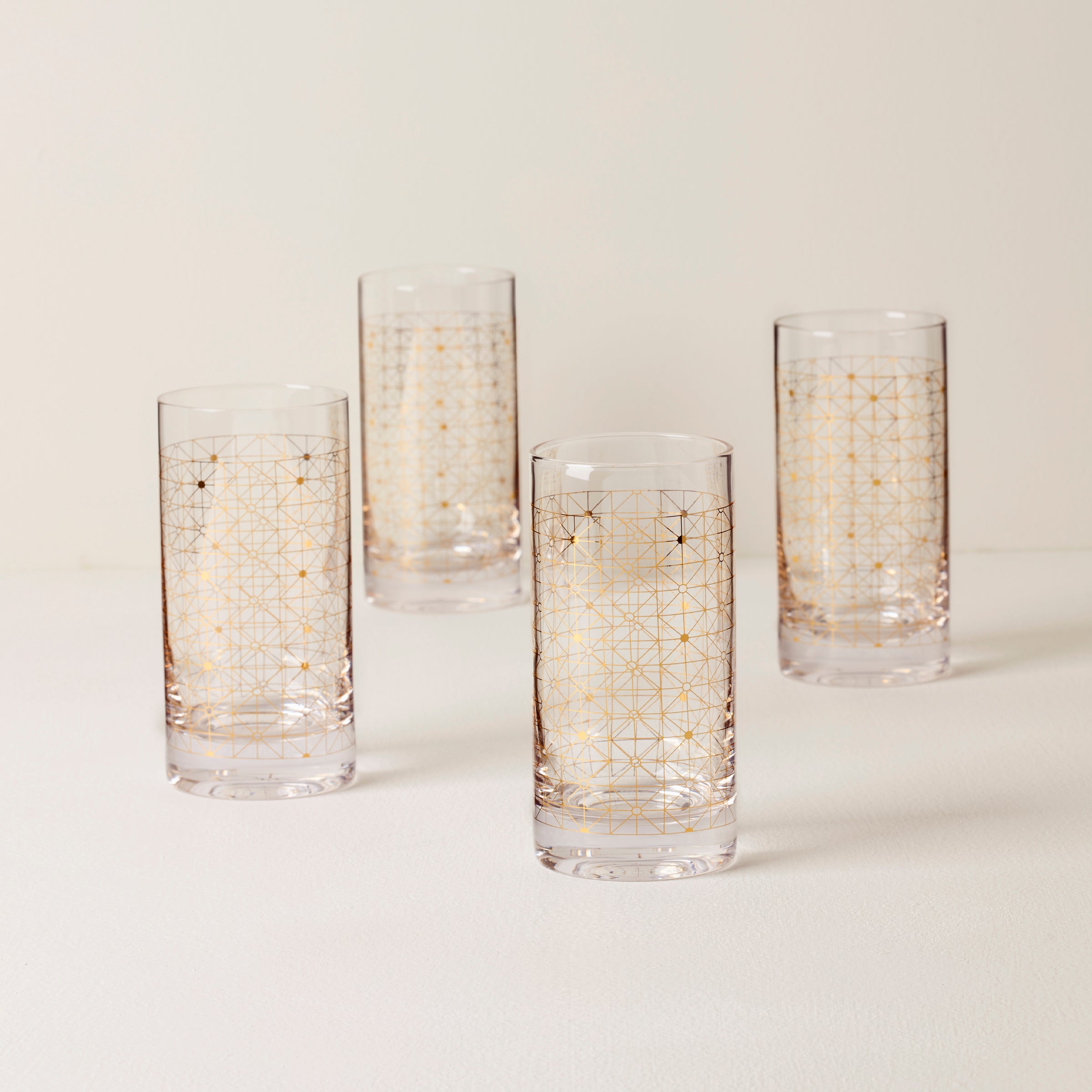 Gold Dust Highball Glasses Set of 4 - Tuscany Classics | Cocktail & Barware