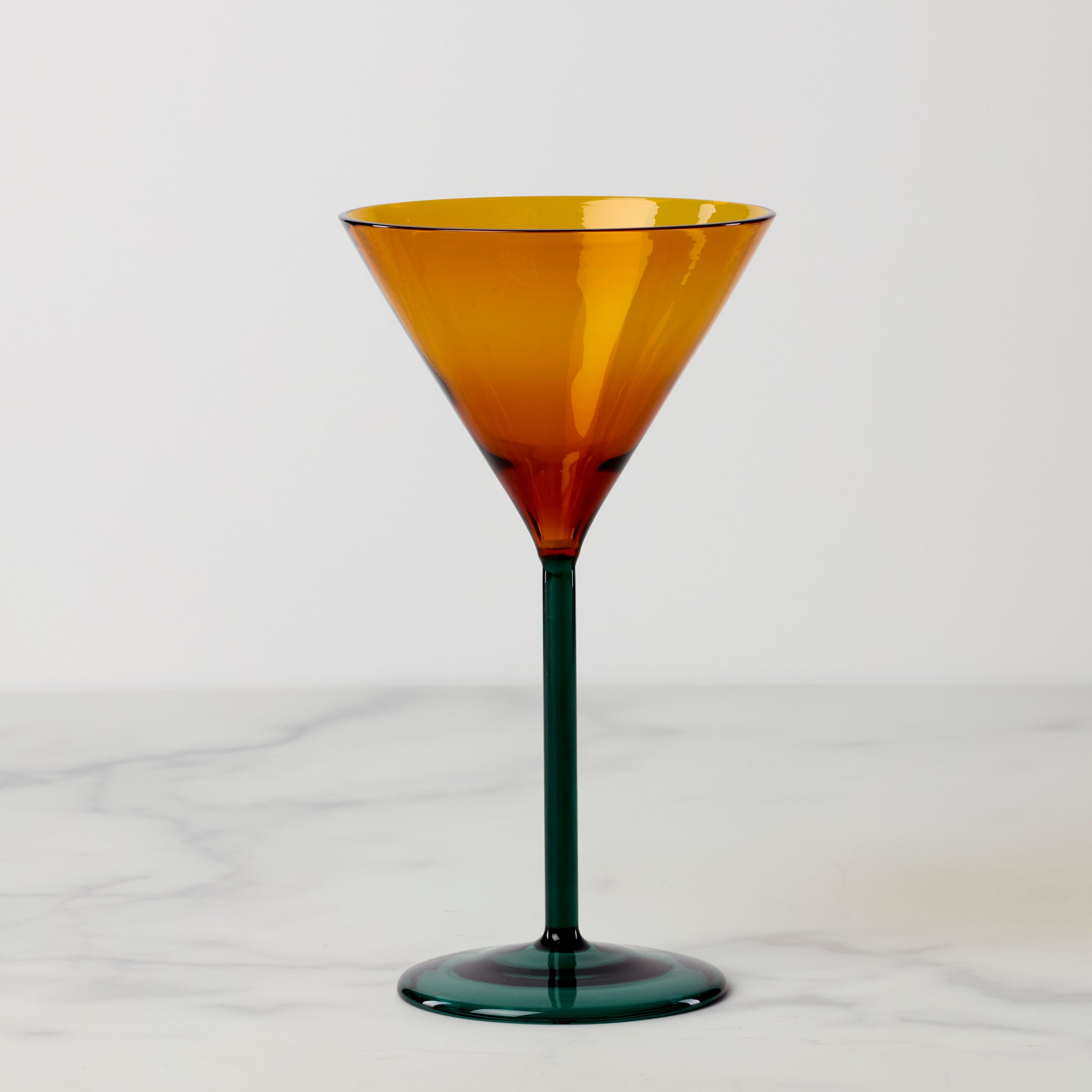 Artisan-Crafted Martini Glass in Jewel-Toned Borosilicate | Niko