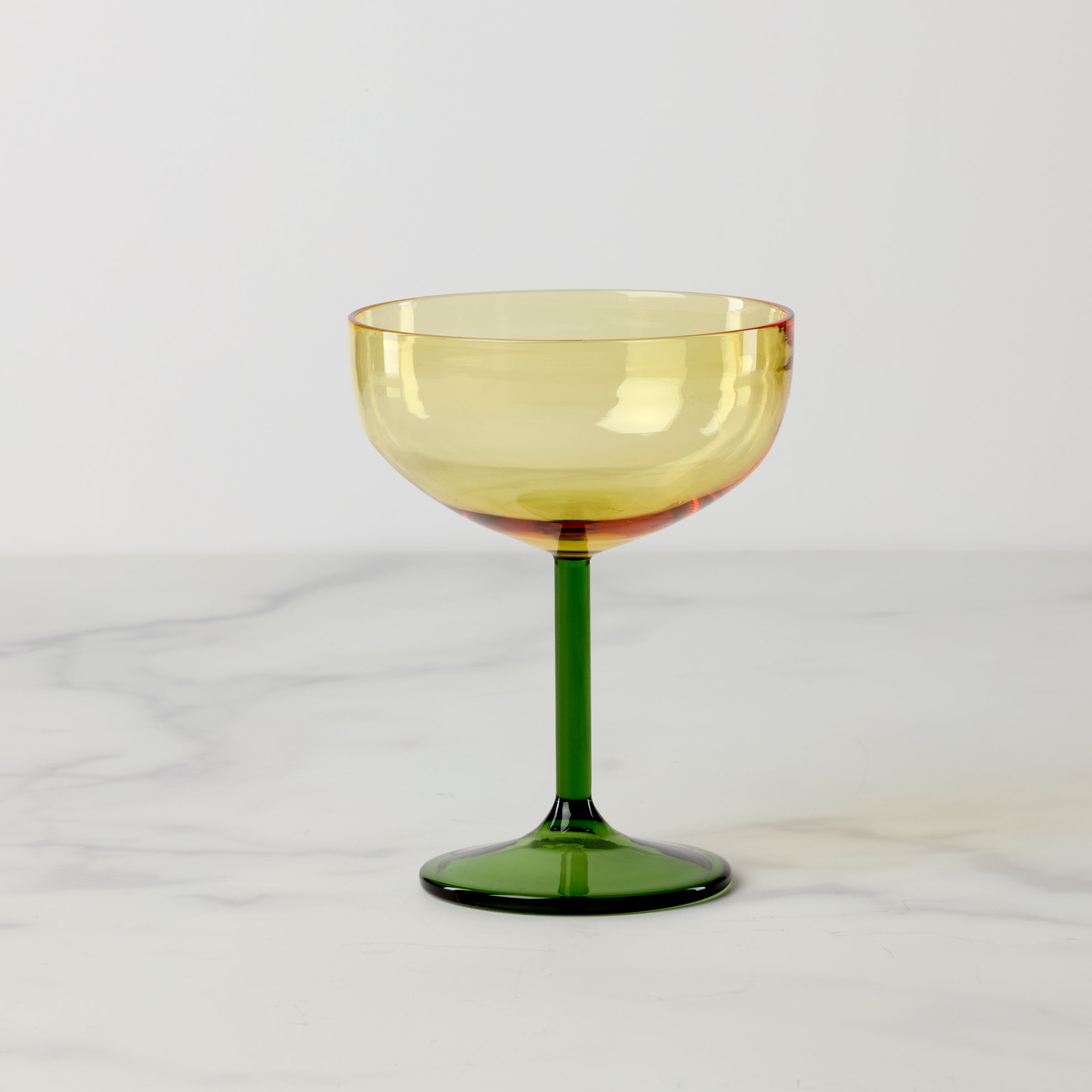 Artisan-Crafted Coupe Cocktail Glass | Midcentury Style | Niko