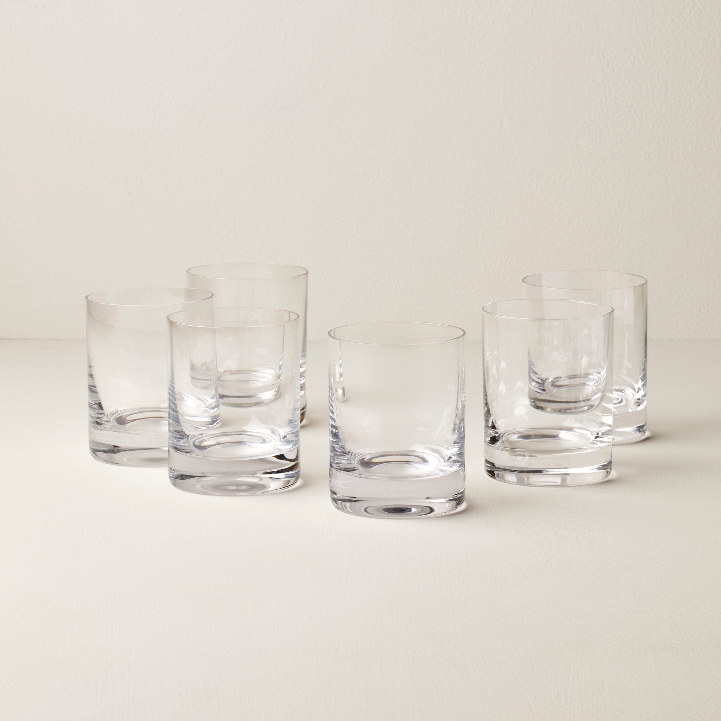 Elegant European DOF Glass Set - 6 Cocktail & Water Glasses | Tuscany Classics