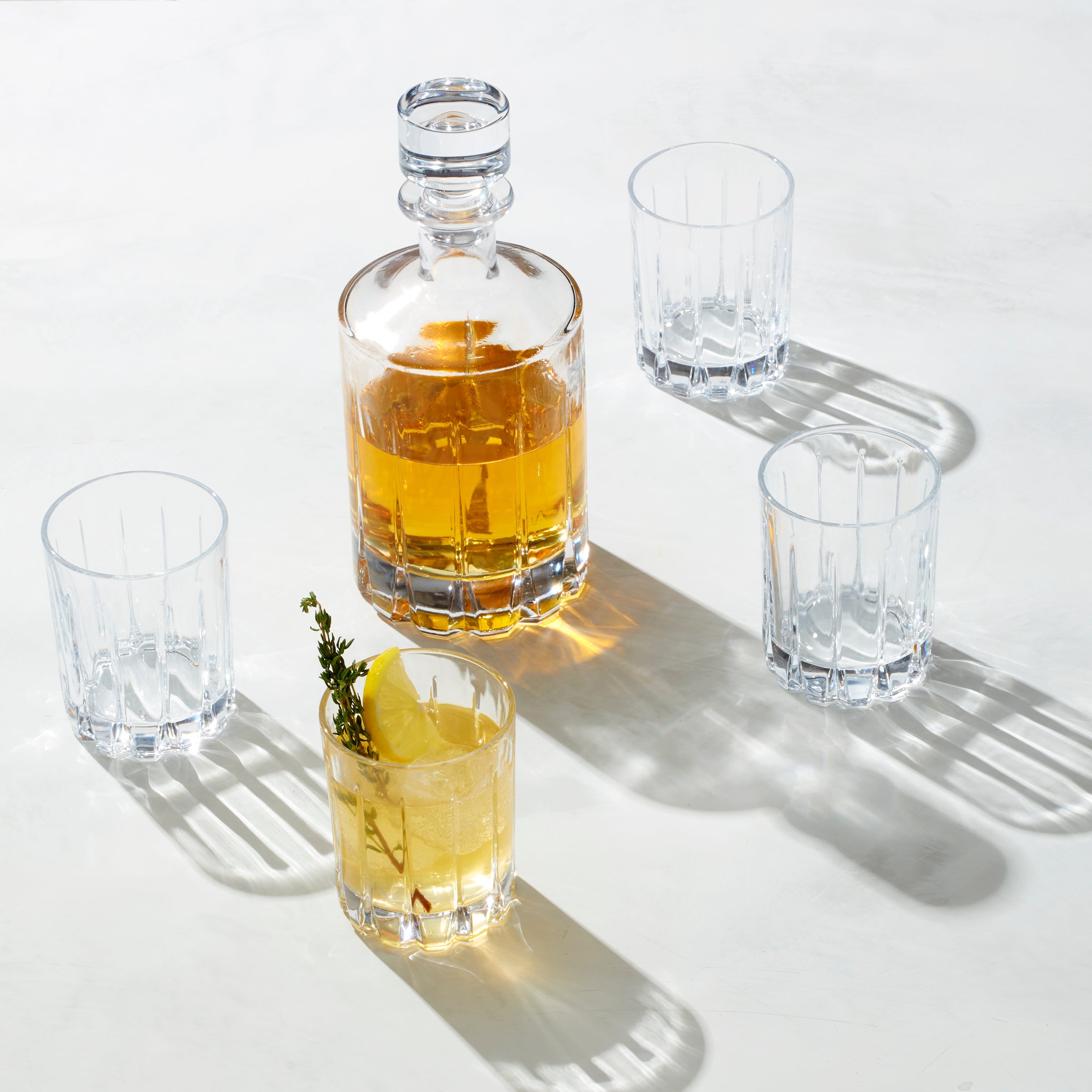 5-Piece Whiskey Glass Set with Sophisticated Design | Tuscany Classics Radcliff