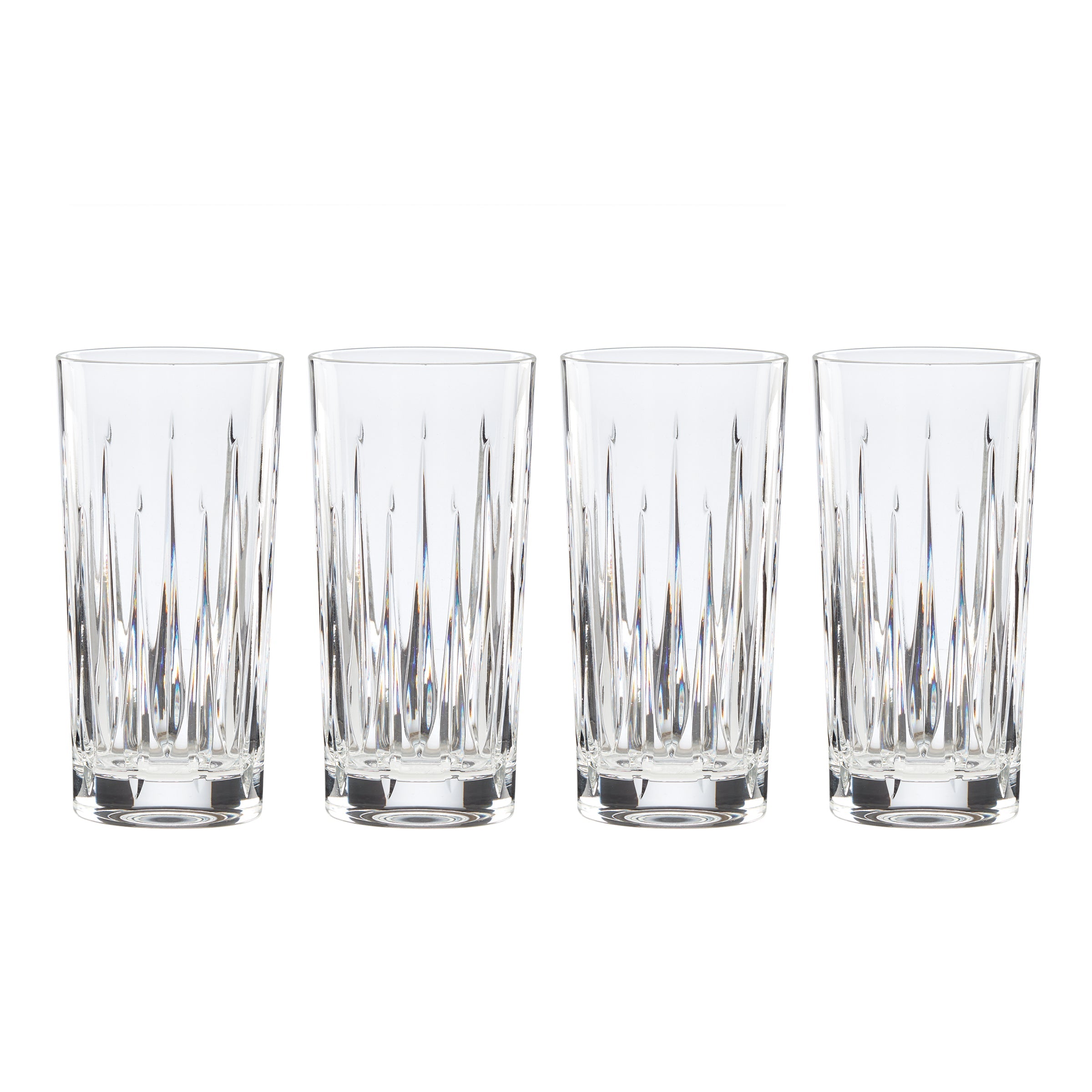 Crystal Highball Glasses Set of 4 for Bar & Entertaining | Soho
