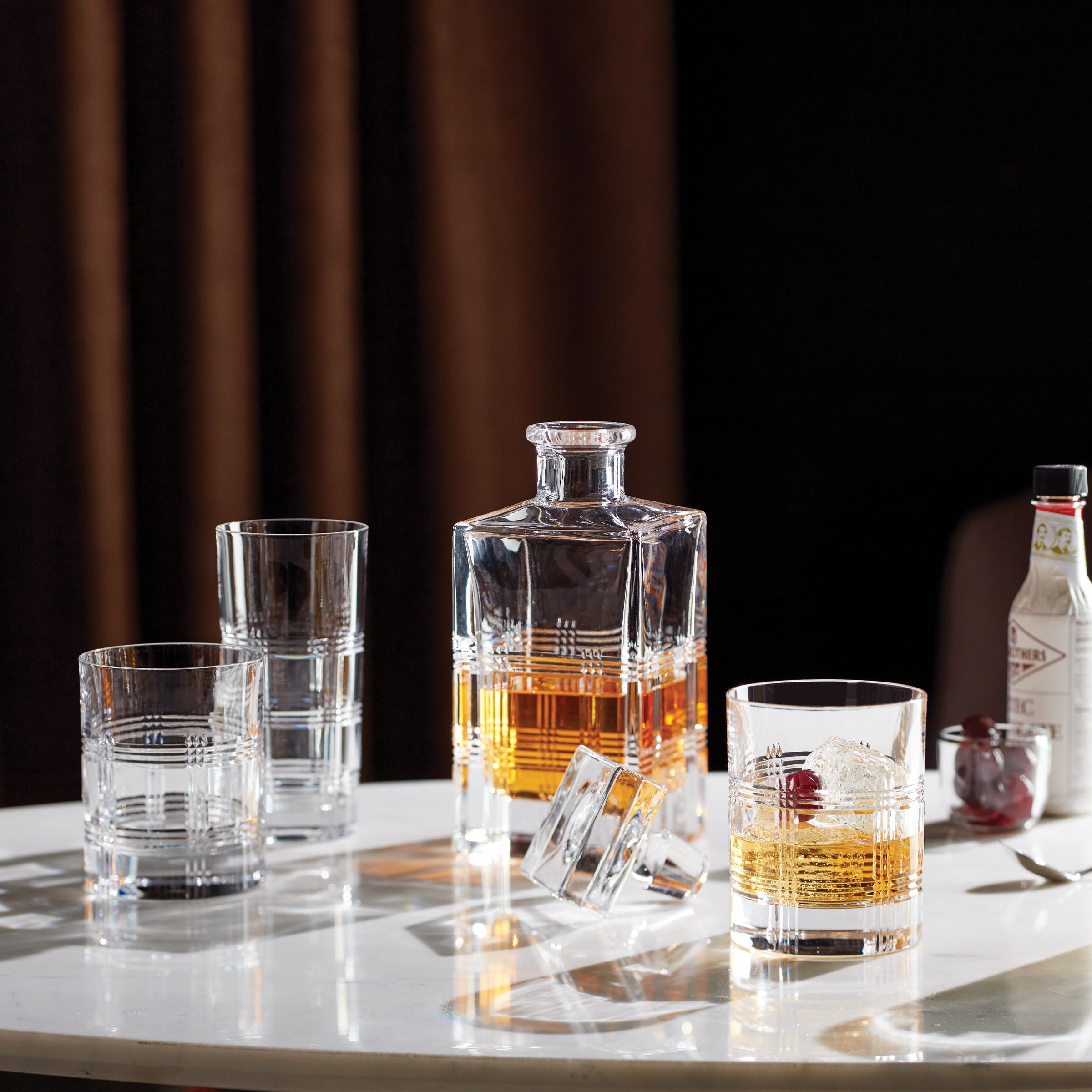 Hand-Cut Crystal Old Fashioned Glasses - Set of 4 | Hudson Barware