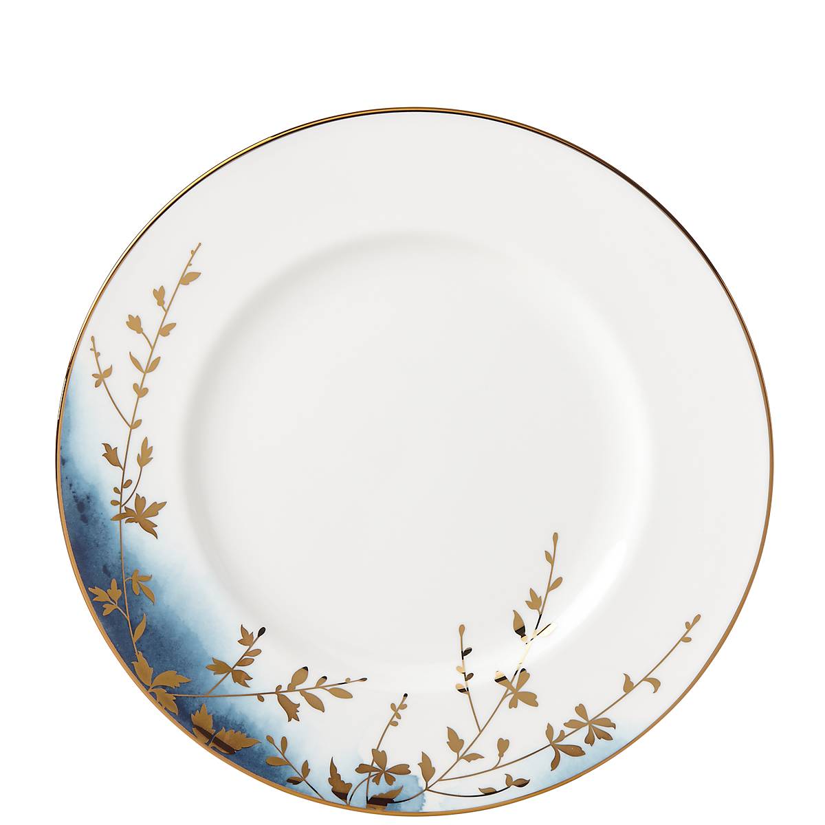 Blue Nature-Inspired Salad Plate | Microwave & Dishwasher Safe | Highgrove Park