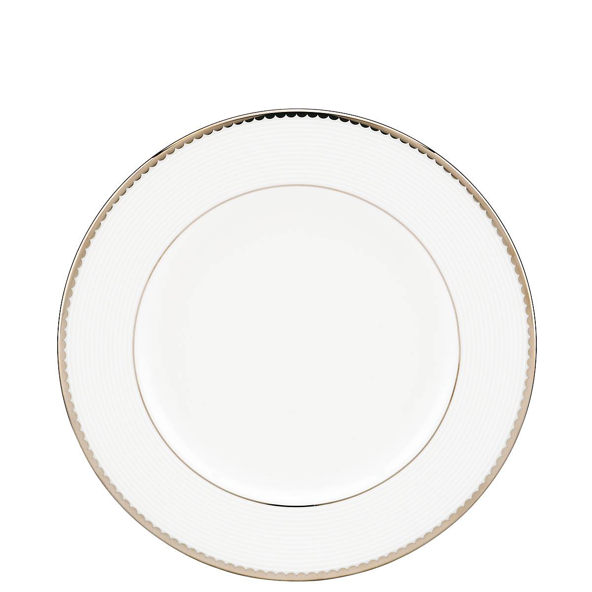 Elegant Bone China Salad Plate with Platinum Accents | Sugar Pointe