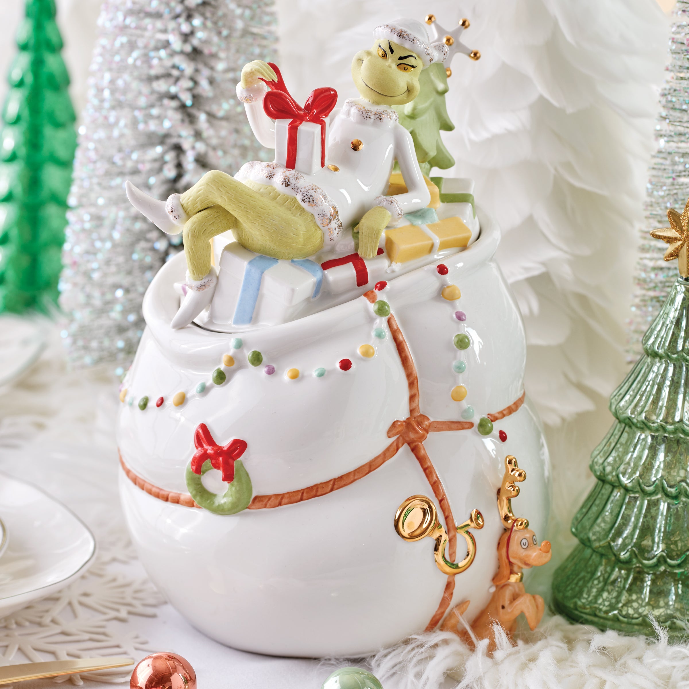 Grinch Christmas Cookie Jar for Holiday Treats | Merry Grinchmas