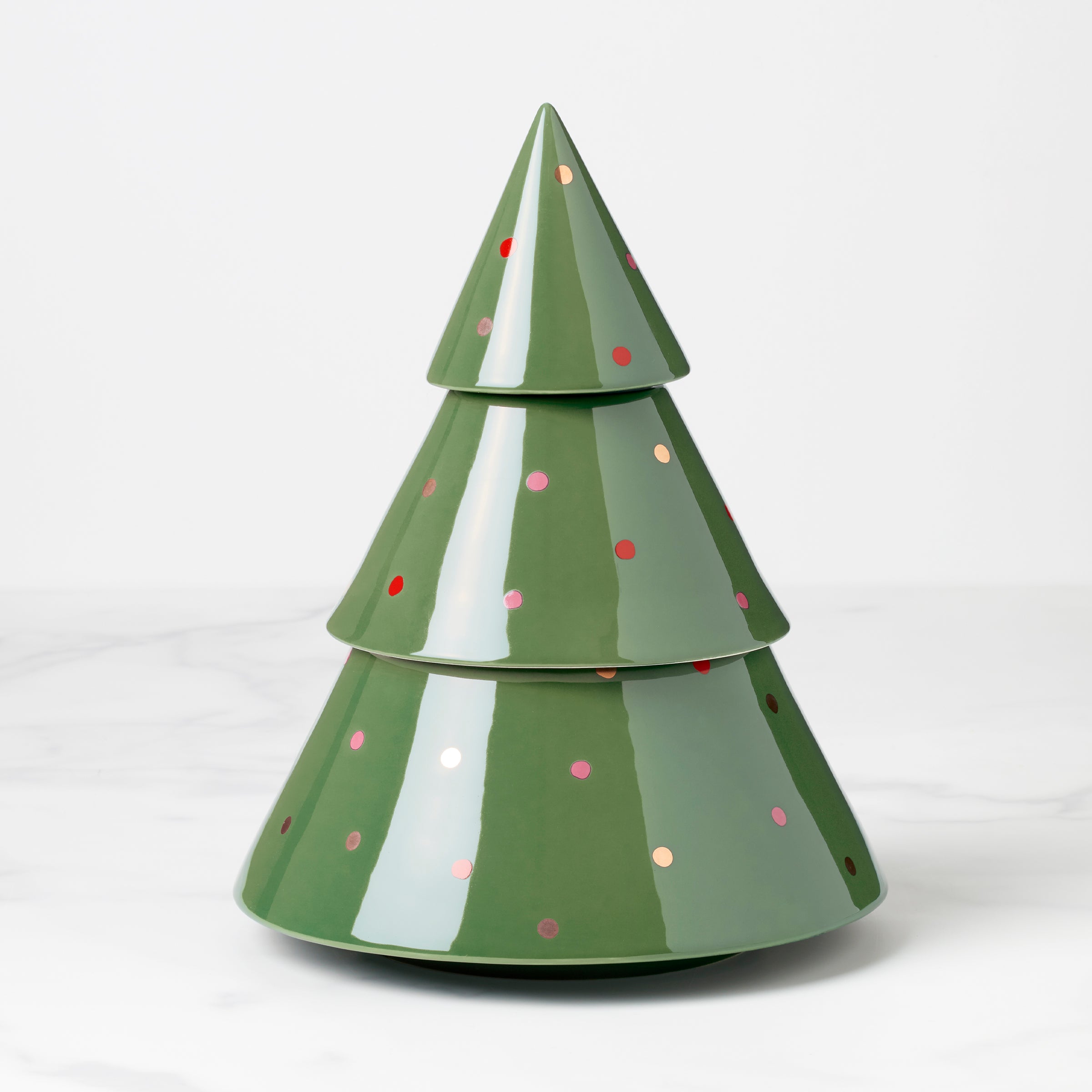 Festive Christmas Tree Treat Jar for Cookies | Evergreen Figural