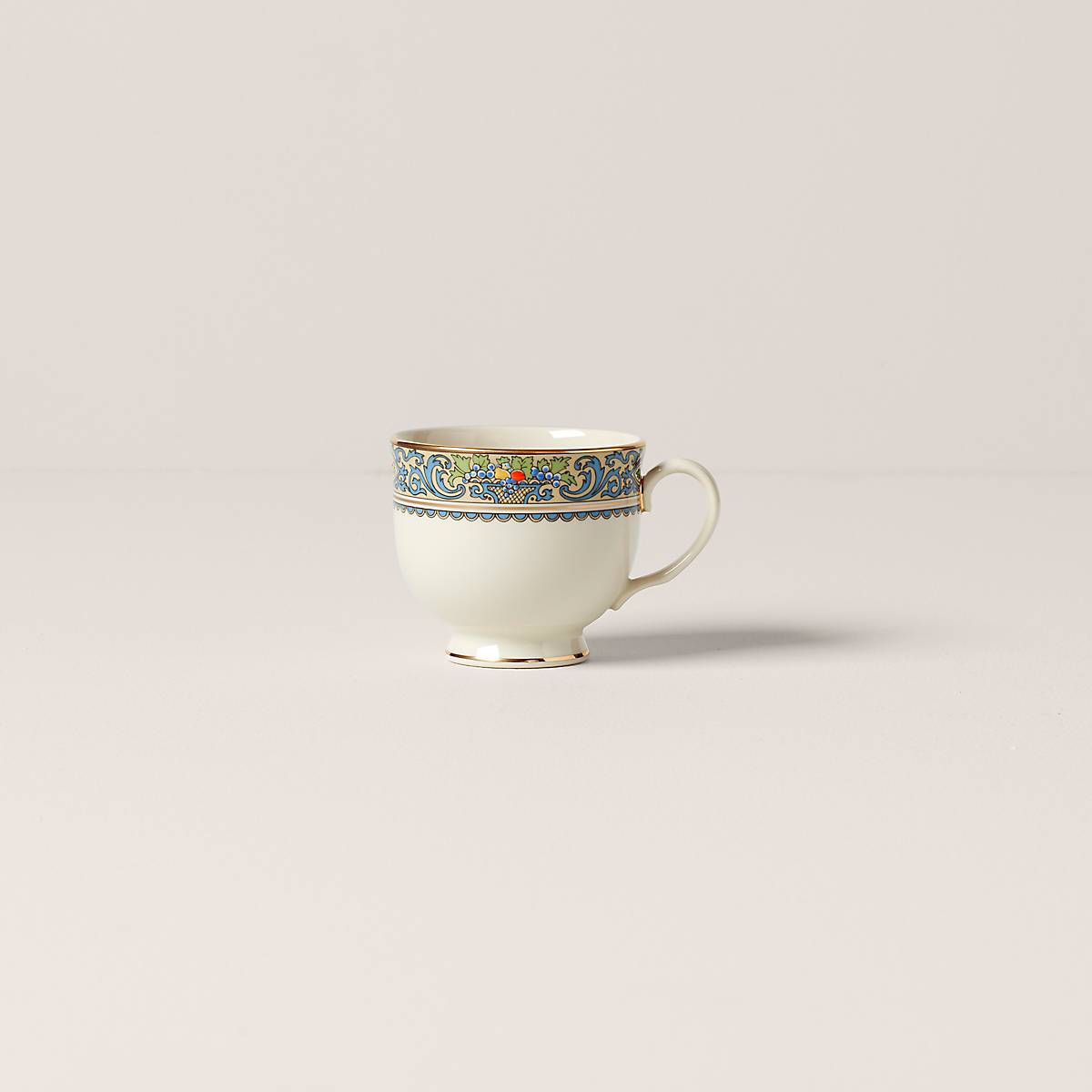 Elegant Porcelain Teacup with 24K Gold Accents | Autumn Collection