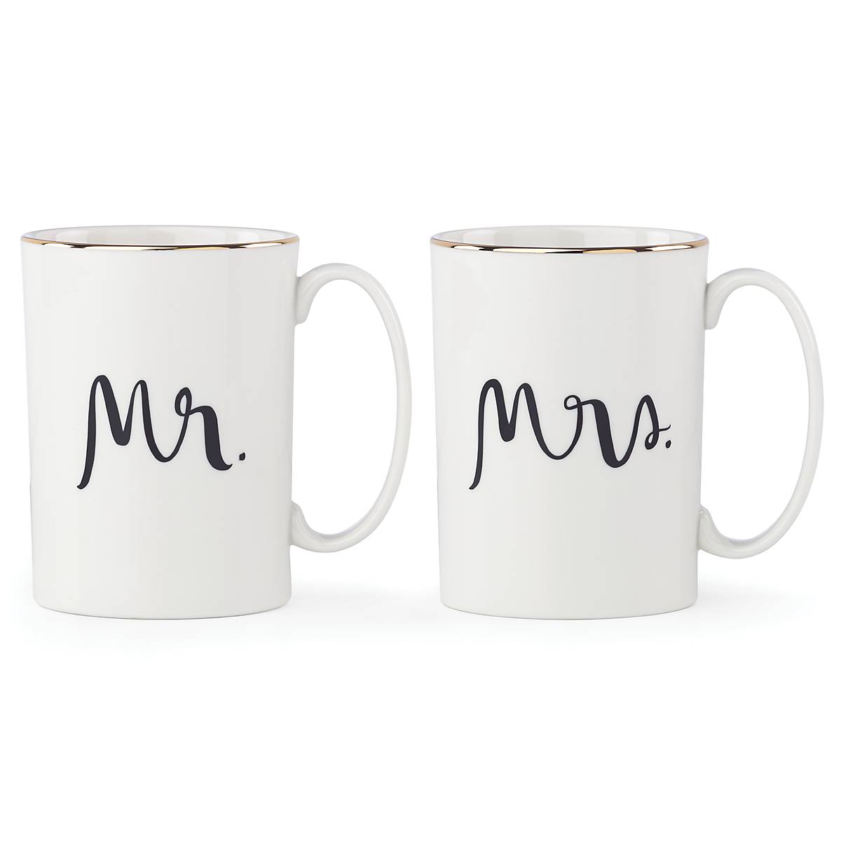 Mr & Mrs Ceramic Mug Set for Brides & Grooms | Kate Spade