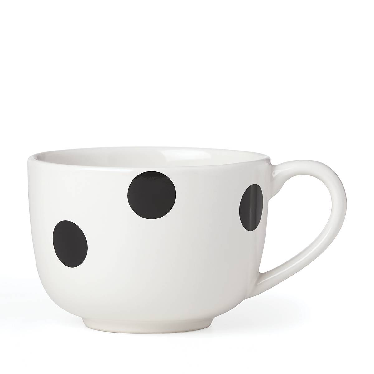Polka Dot Ceramic Coffee Mug - Microwave & Dishwasher Safe | Kate Spade